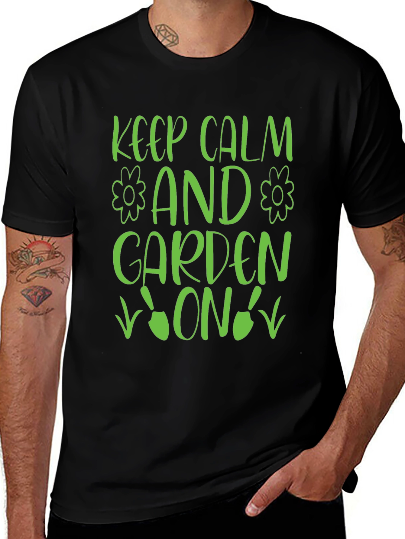 Keep Calm & Garden On Graphic T-Shirt