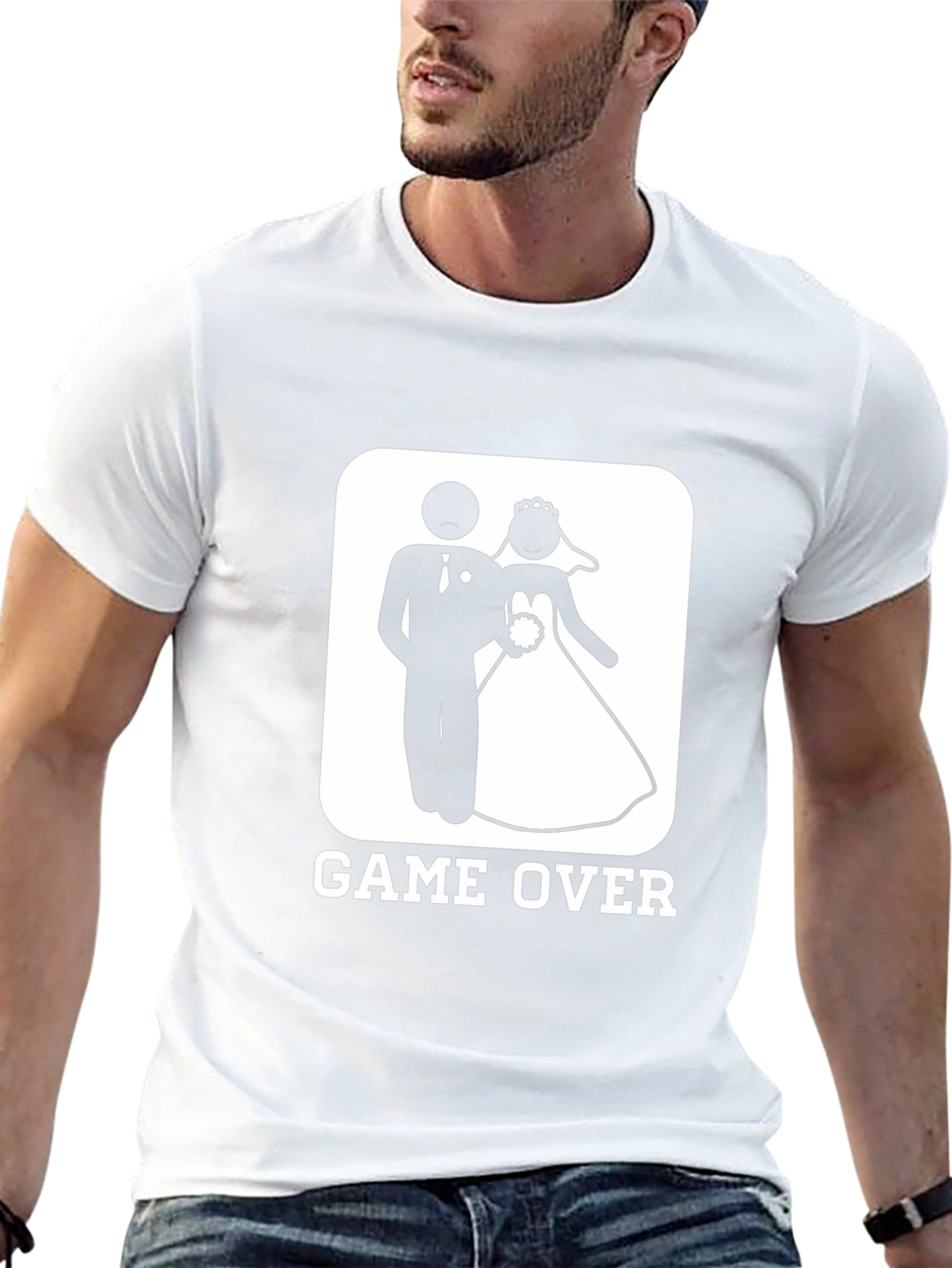 Game Over Wedding Graphic Novelty T-Shirt