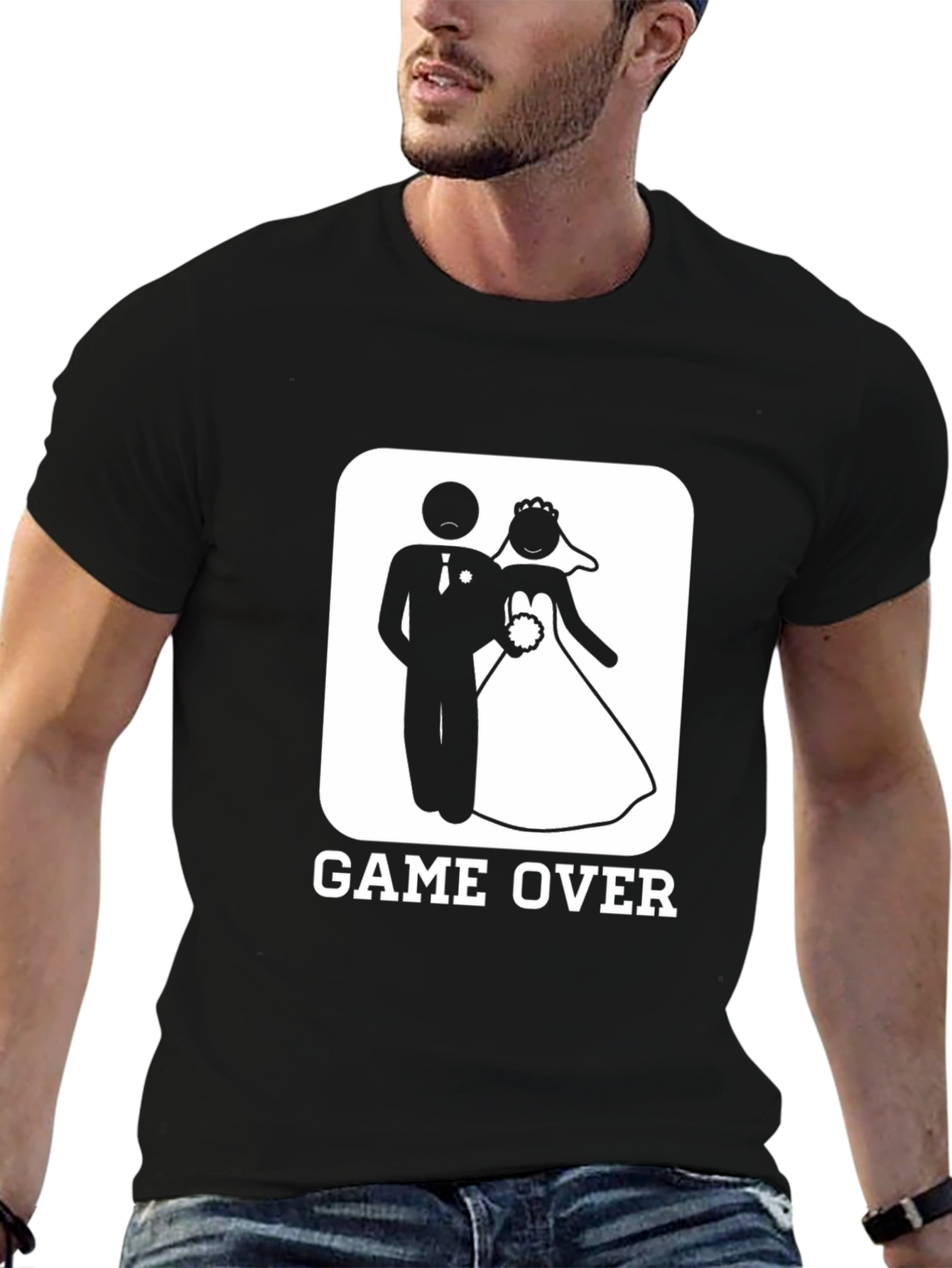 Game Over Wedding Graphic Novelty T-Shirt