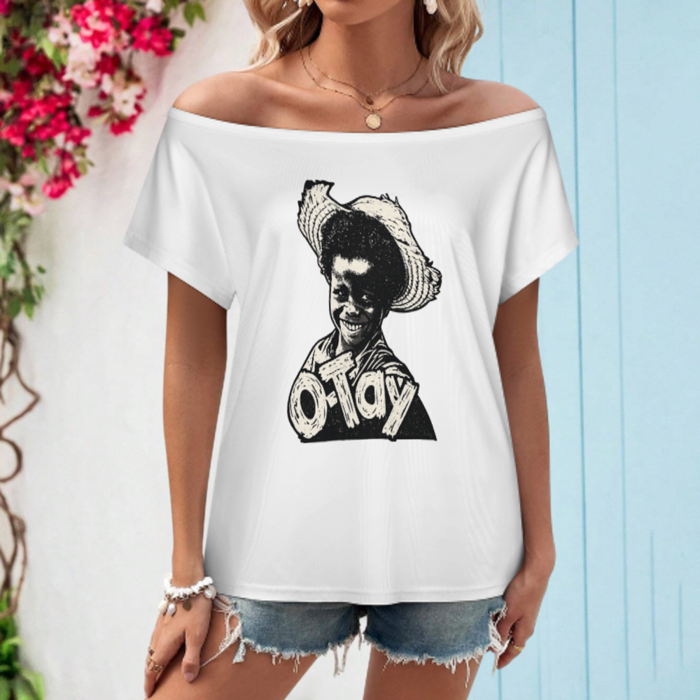 Retro O-Tay Graphic Tee – Vintage Cartoon Inspired Shirt with Classic Distressed Artwork(z415)