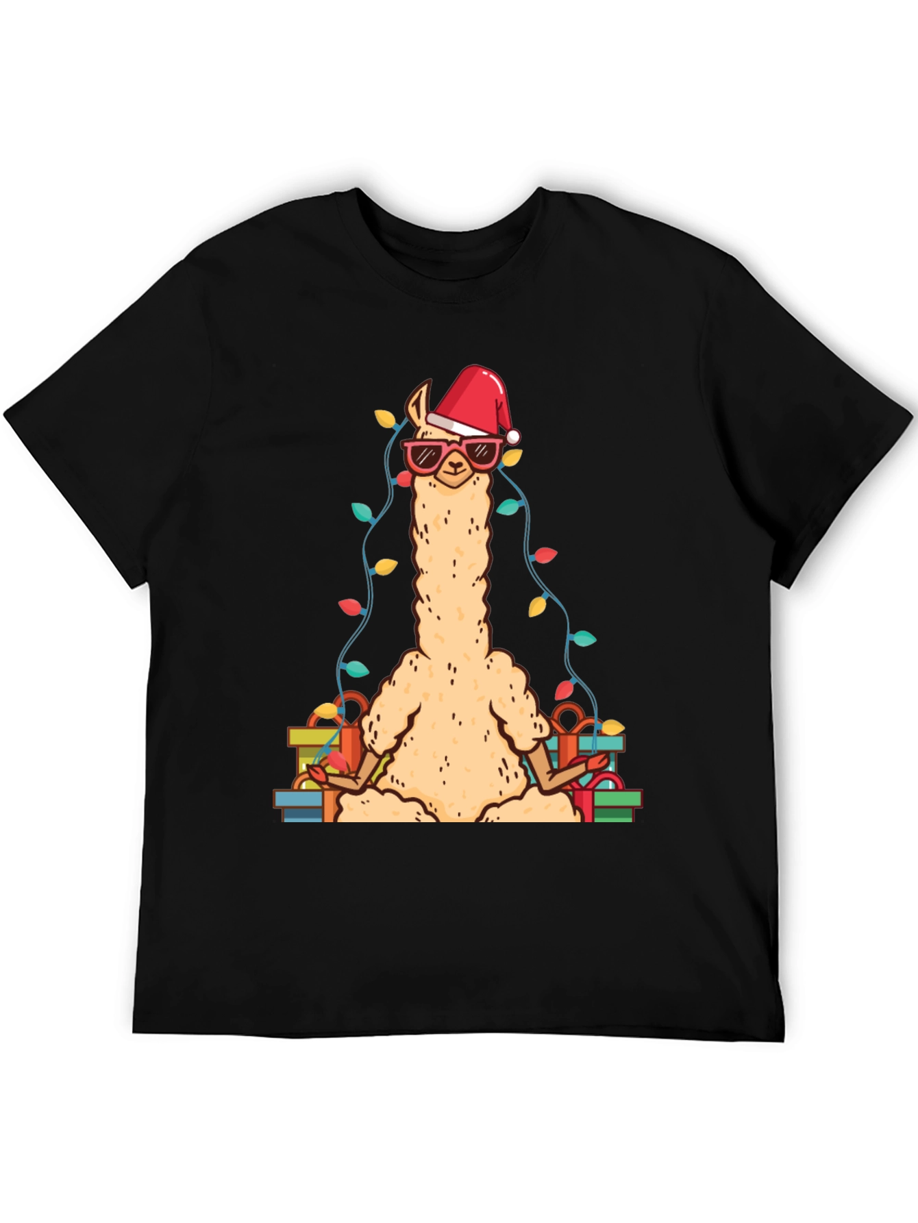 Festive Llama Christmas T-Shirt
