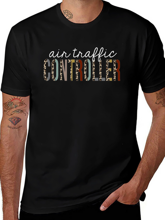 Air Traffic Controller Leopard Print T-Shirt