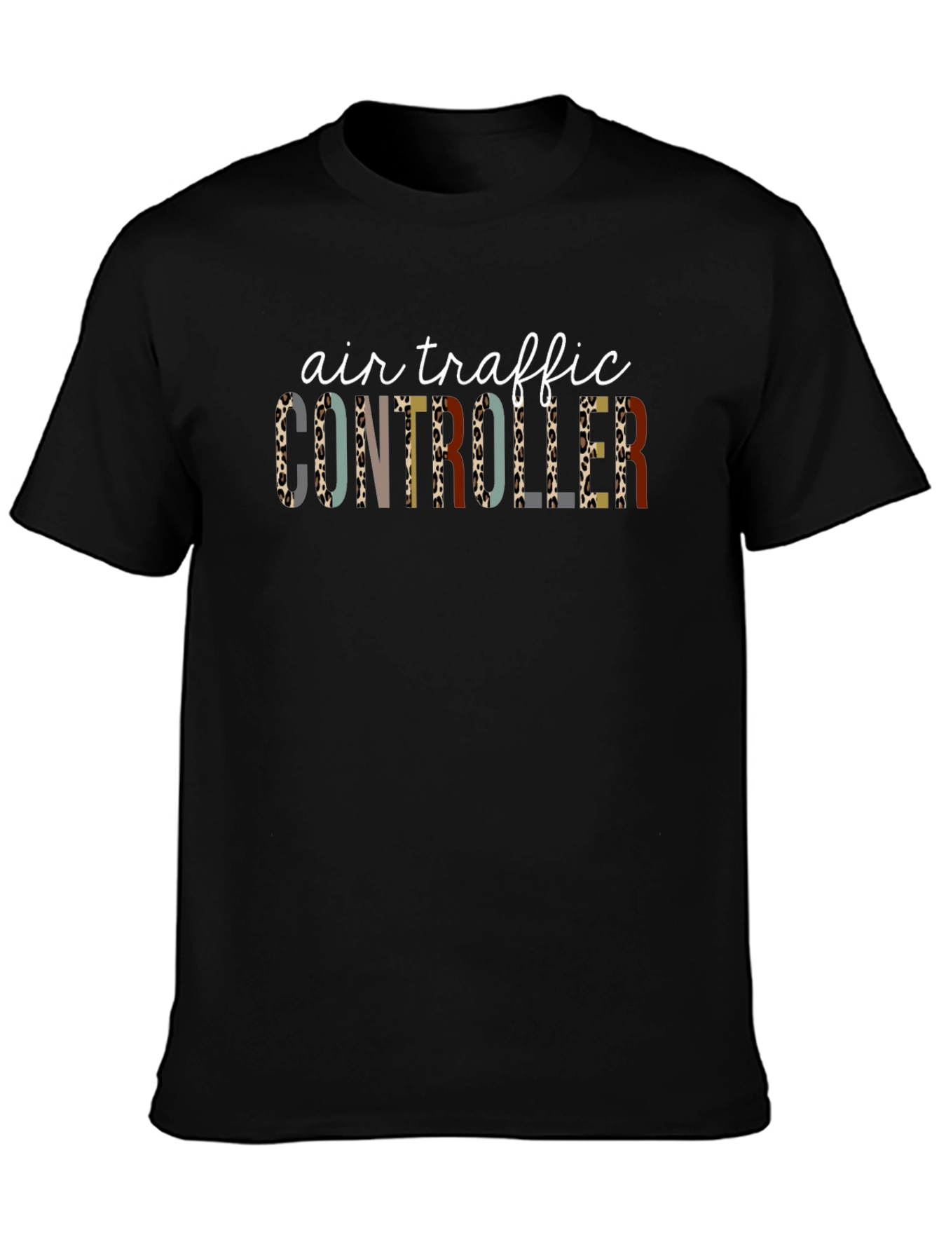 Air Traffic Controller Leopard Print T-Shirt