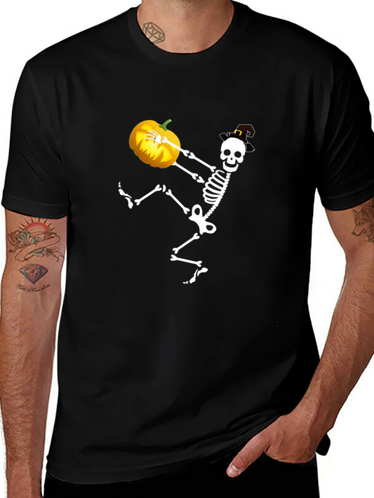 Halloween Skeleton Pumpkin T-Shirt