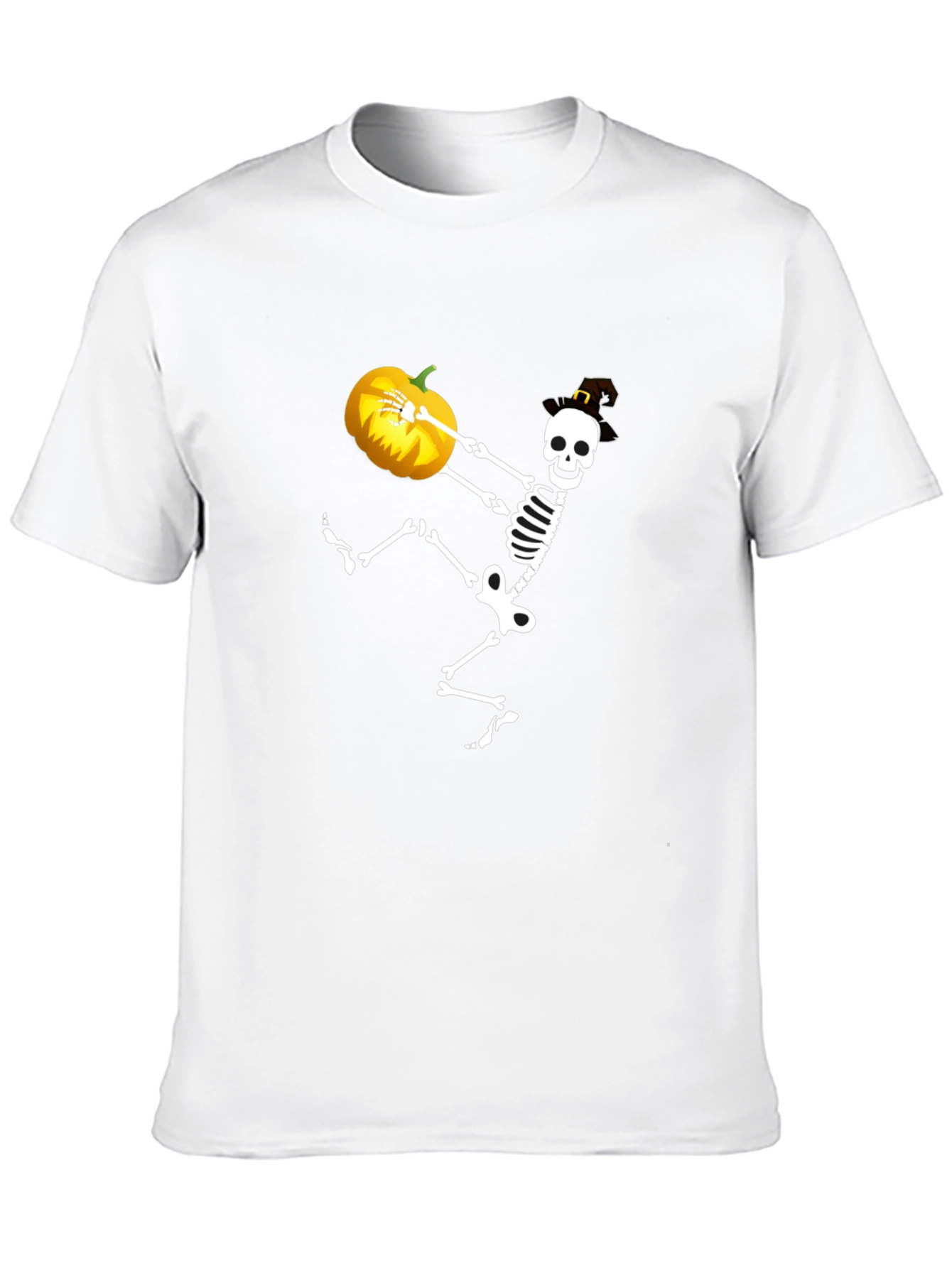 Halloween Skeleton Pumpkin T-Shirt
