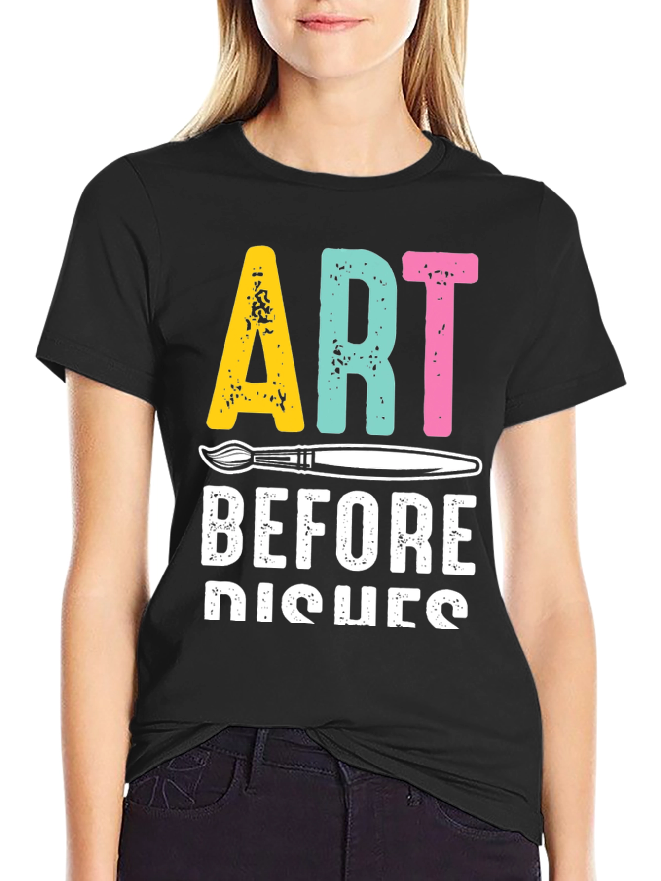 Art Before Dishes Graphic Tee - Artist T-Shirt
