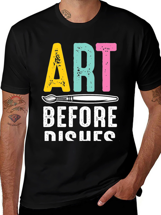Art Before Dishes Graphic Tee - Artist T-Shirt