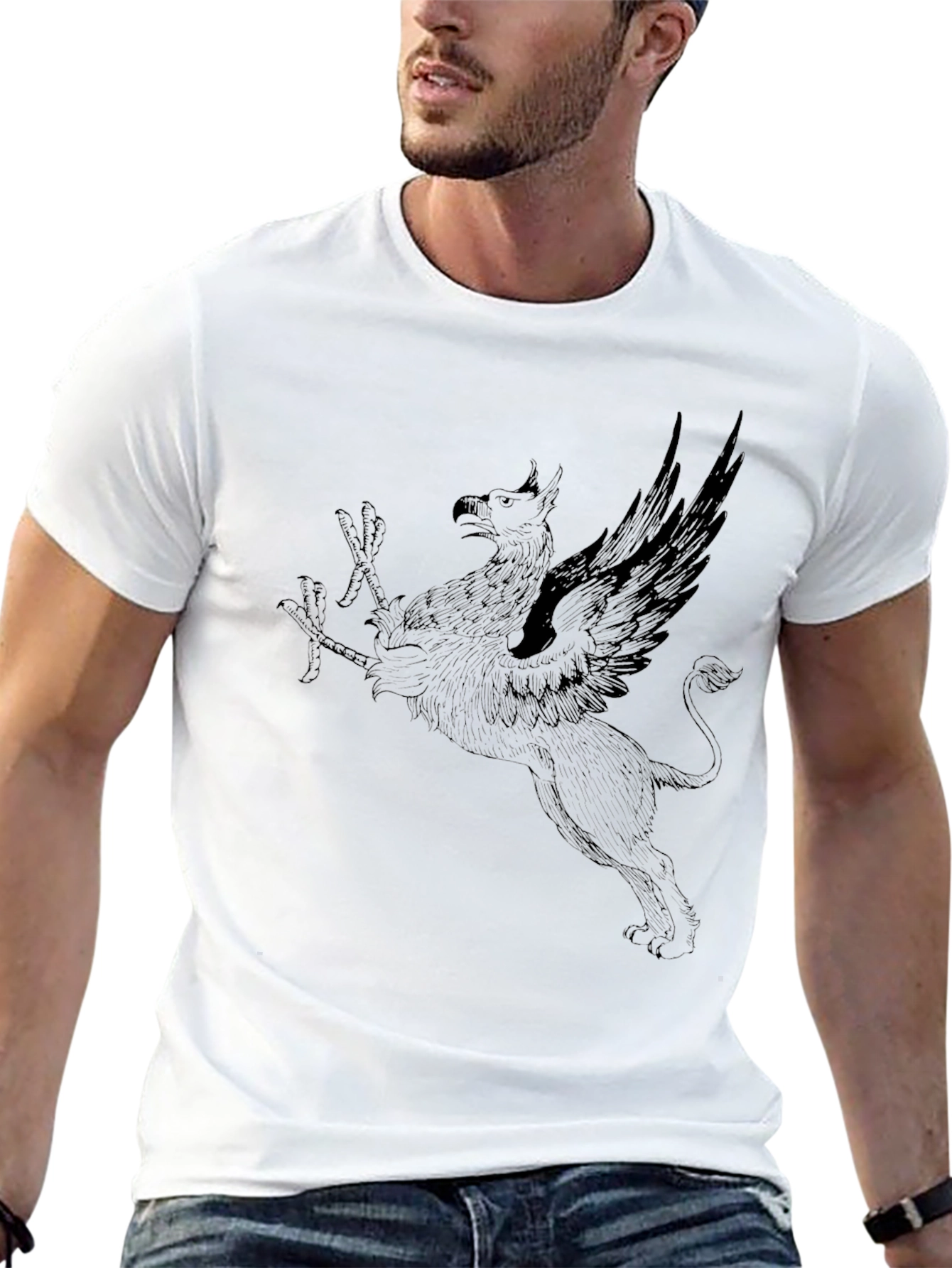 Griffin Graphic Tee - Black