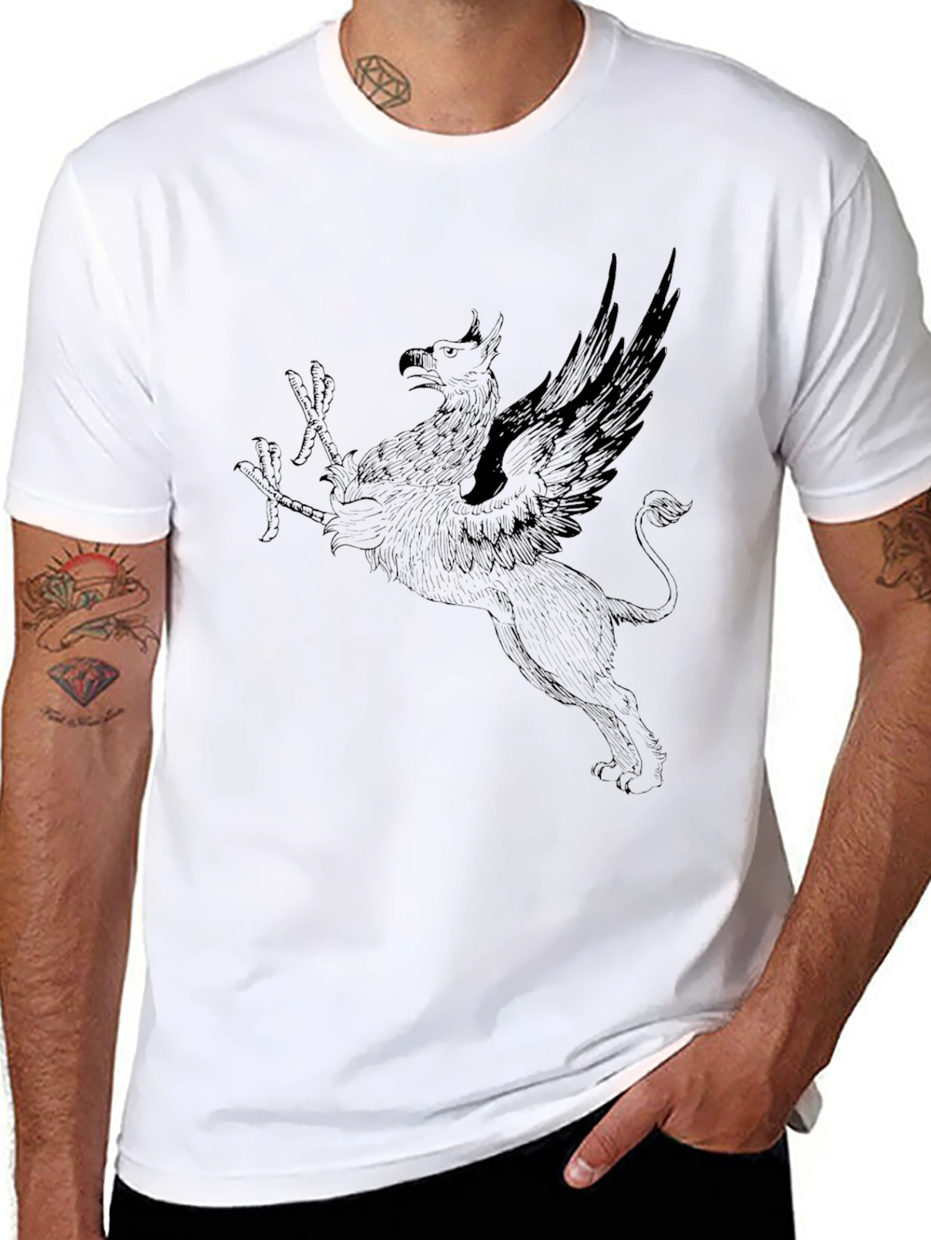 Griffin Graphic Tee - Black
