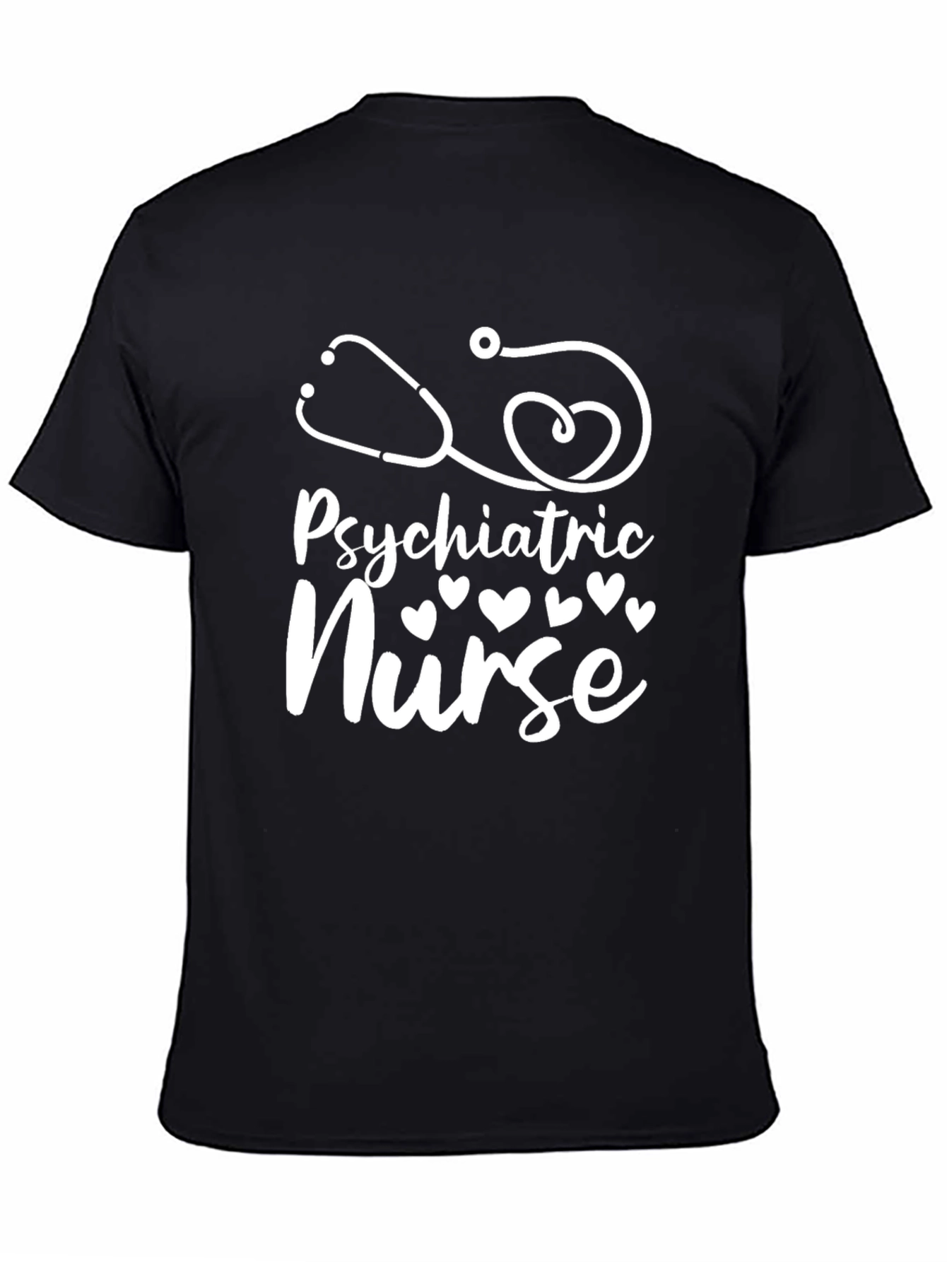 Psychiatric Nurse Stethoscope Heart T-Shirt