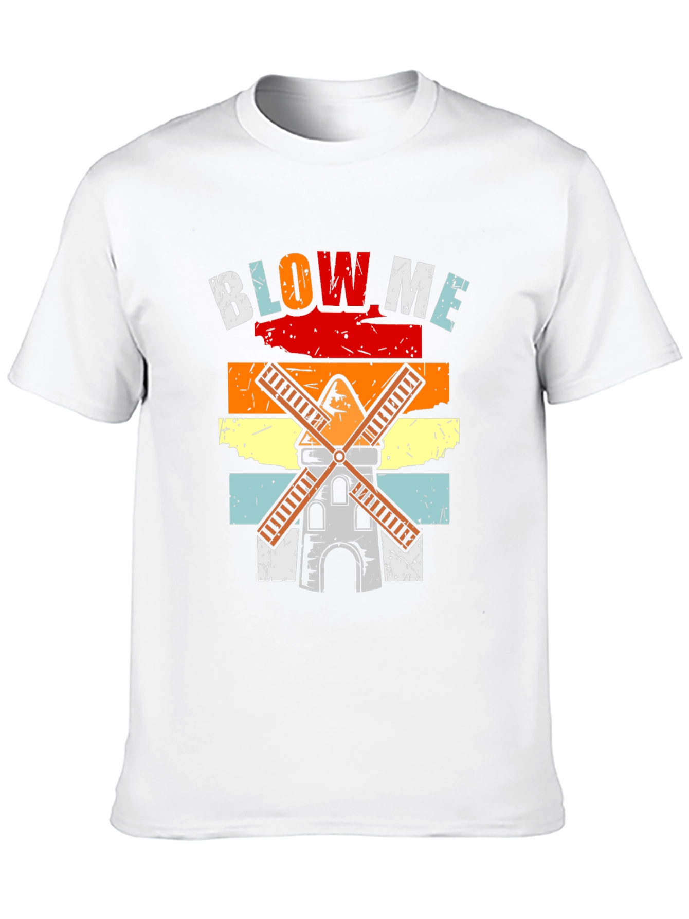 Retro Windmill Blow Me T-Shirt
