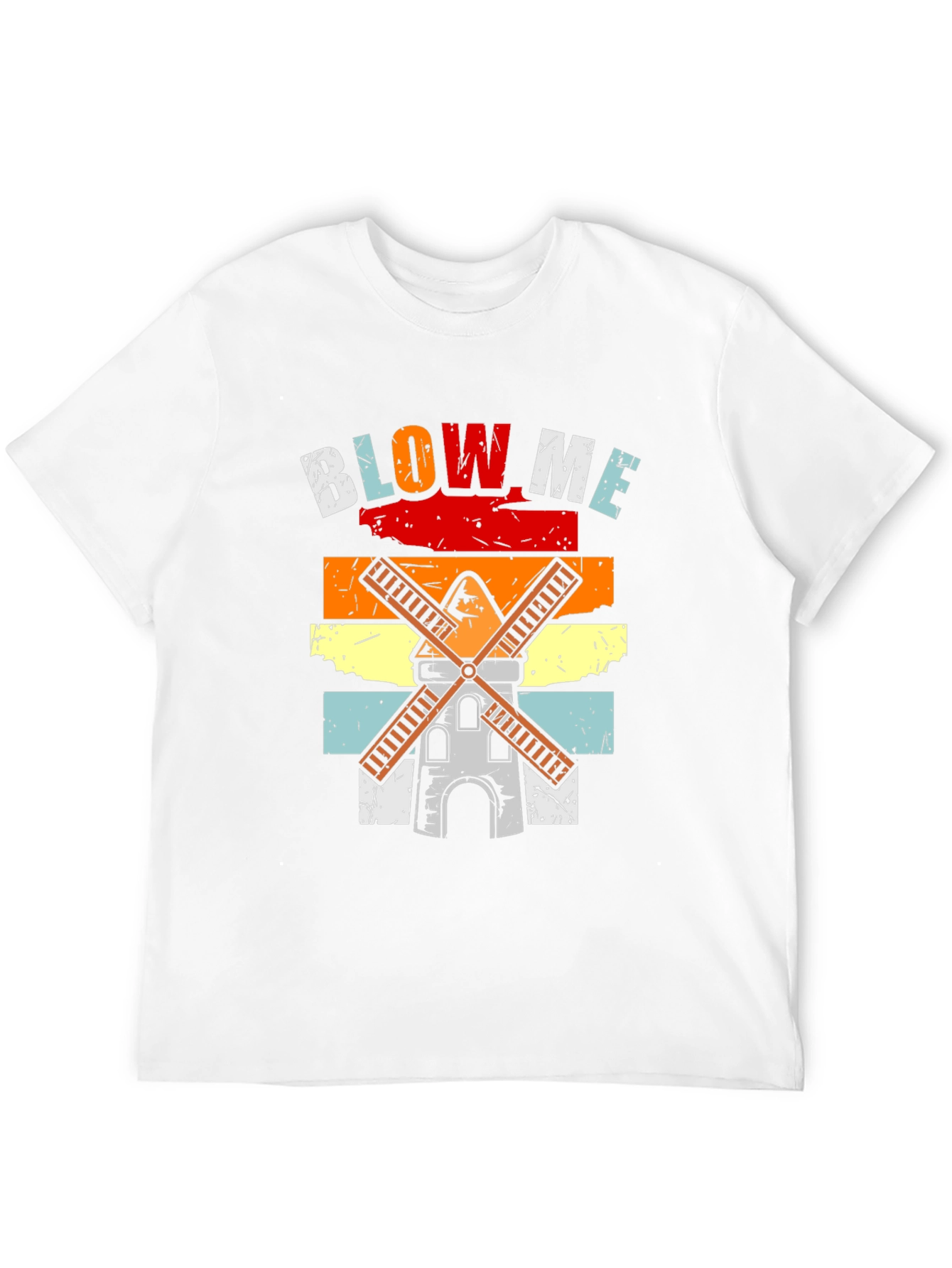 Retro Windmill Blow Me T-Shirt