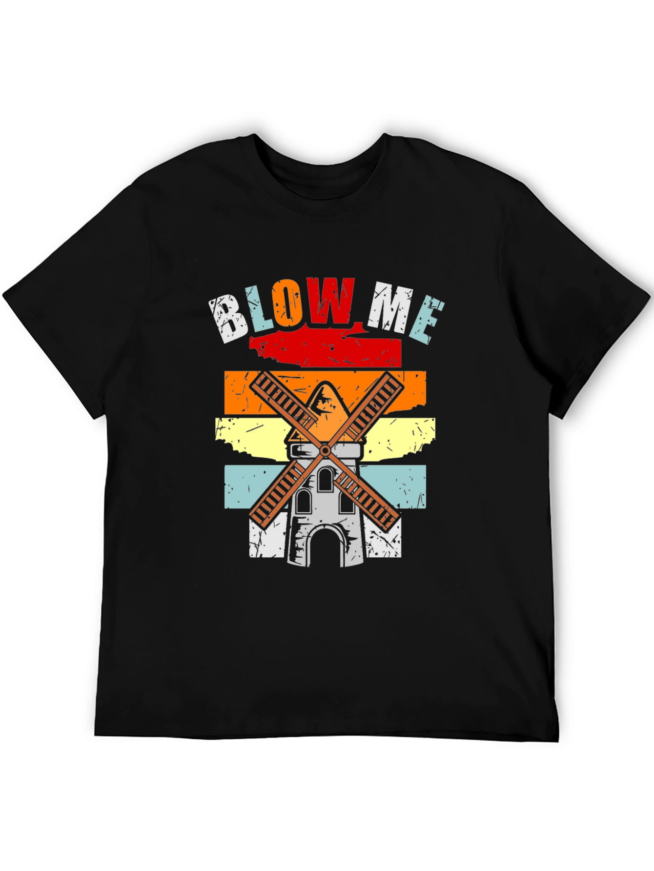 Retro Windmill Blow Me T-Shirt