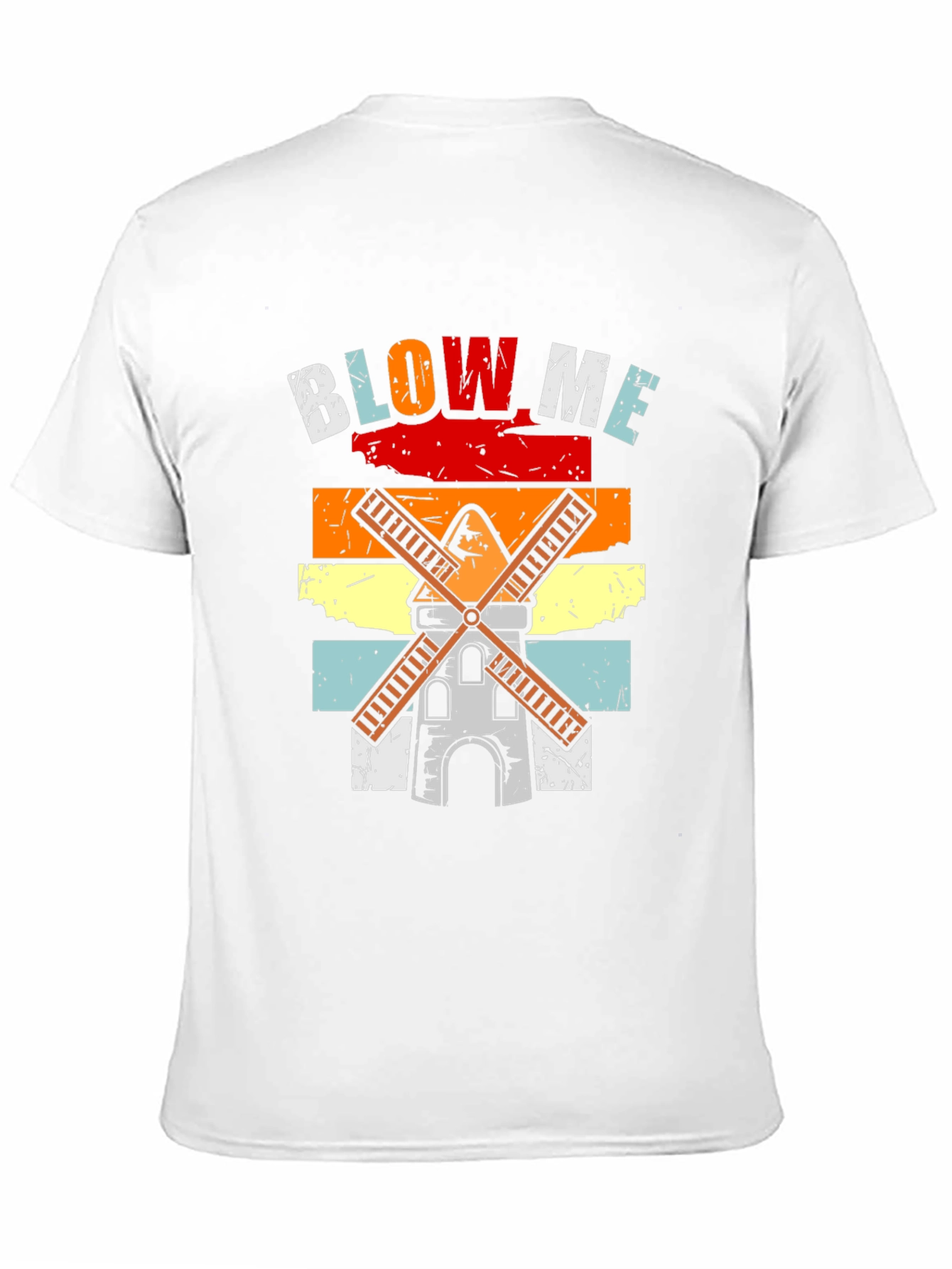 Retro Windmill Blow Me T-Shirt