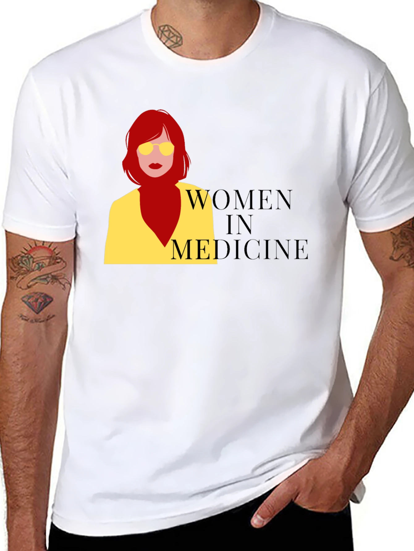 Women in Medicine Graphic Tee - Black