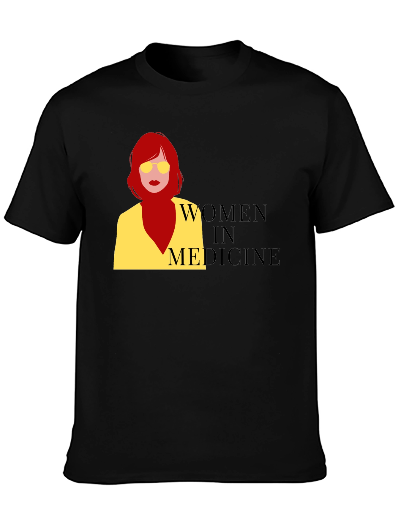 Women in Medicine Graphic Tee - Black