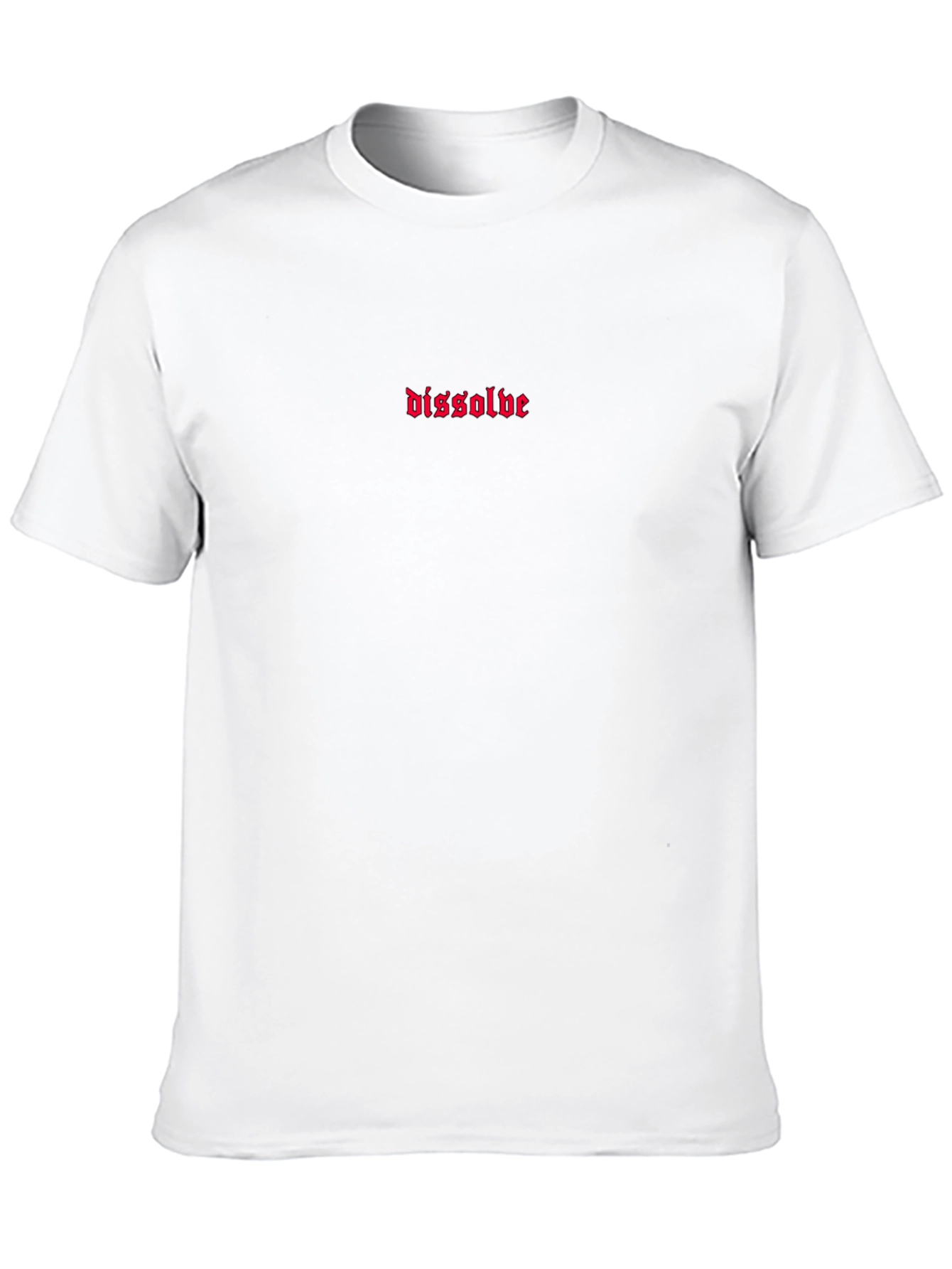 Dissolve Graphic Tee - Gothic Font Black Shirt