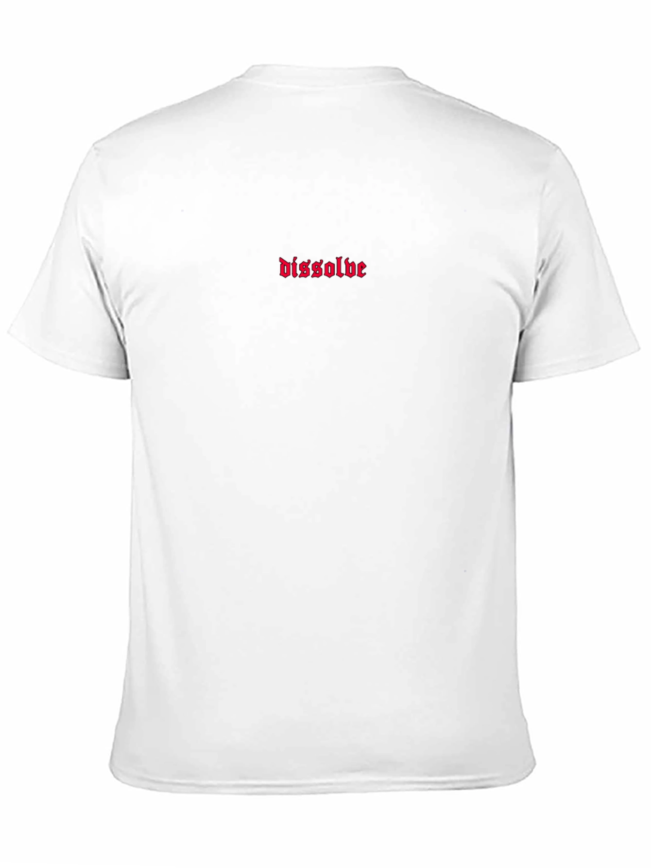 Dissolve Graphic Tee - Gothic Font Black Shirt