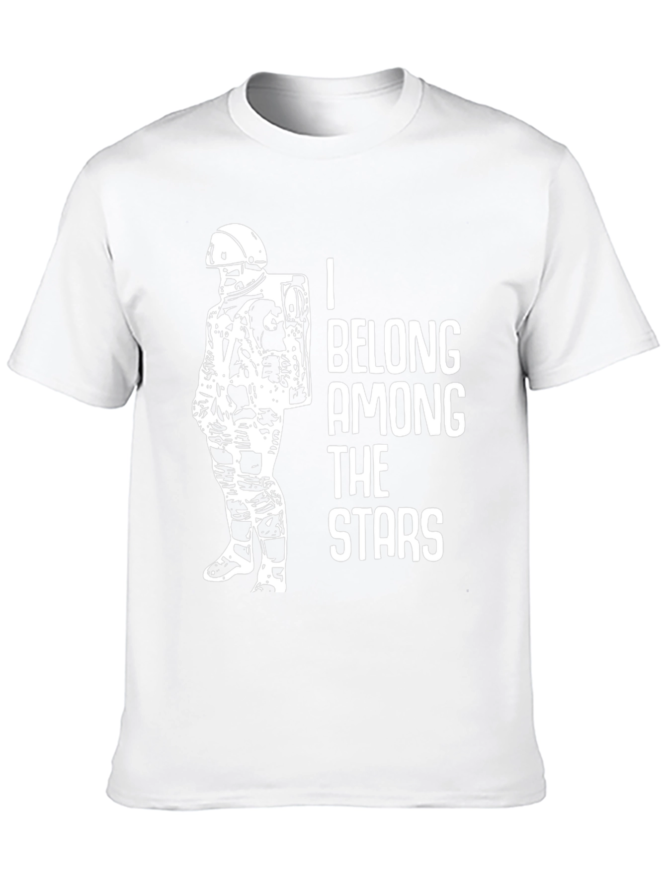 Astronaut Graphic Black T-Shirt - Belong Among The Stars