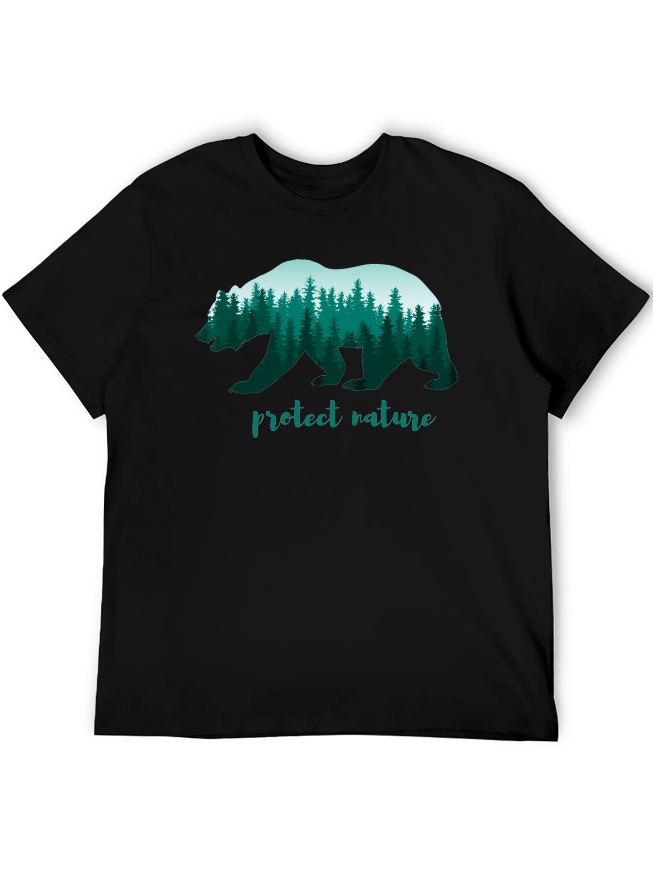 Protect Nature Bear Graphic T-Shirt