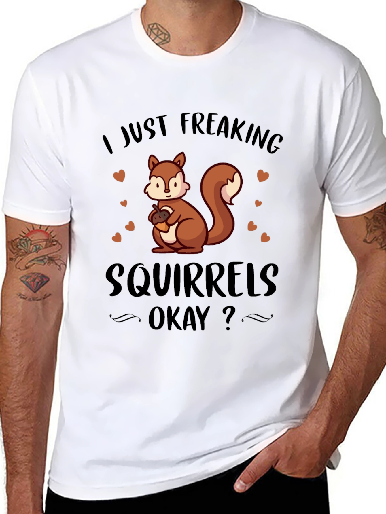 Squirrels Graphic T-Shirt Animal Lover Tee