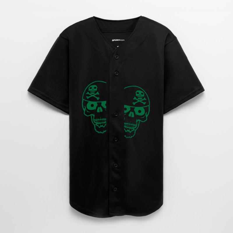 2 Pirate Skull Skeleton Halloween Two Friends Team
