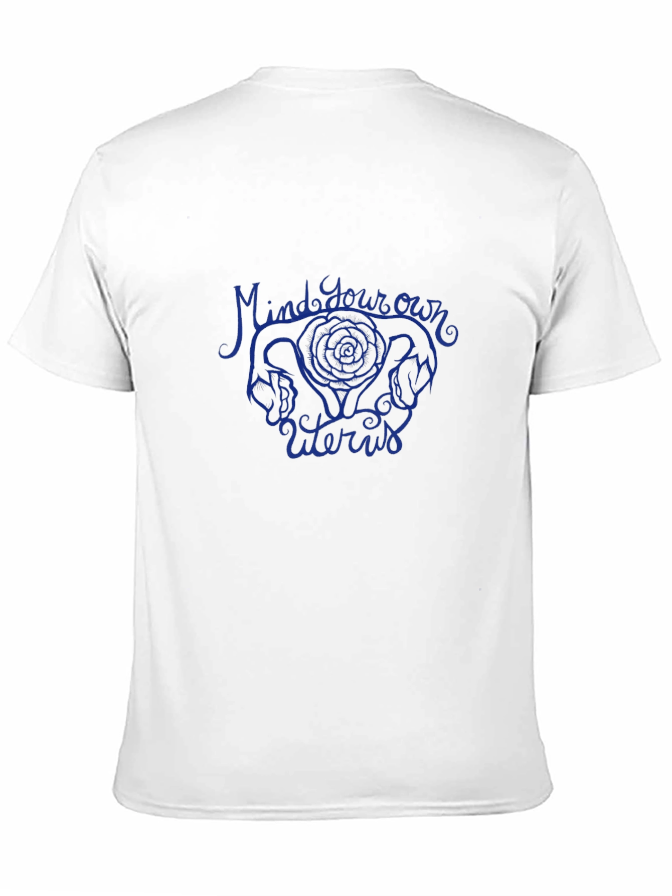Mind Your Own Uterus Graphic Tee - Black
