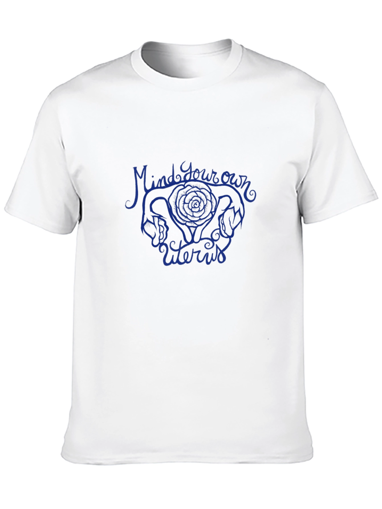 Mind Your Own Uterus Graphic Tee - Black