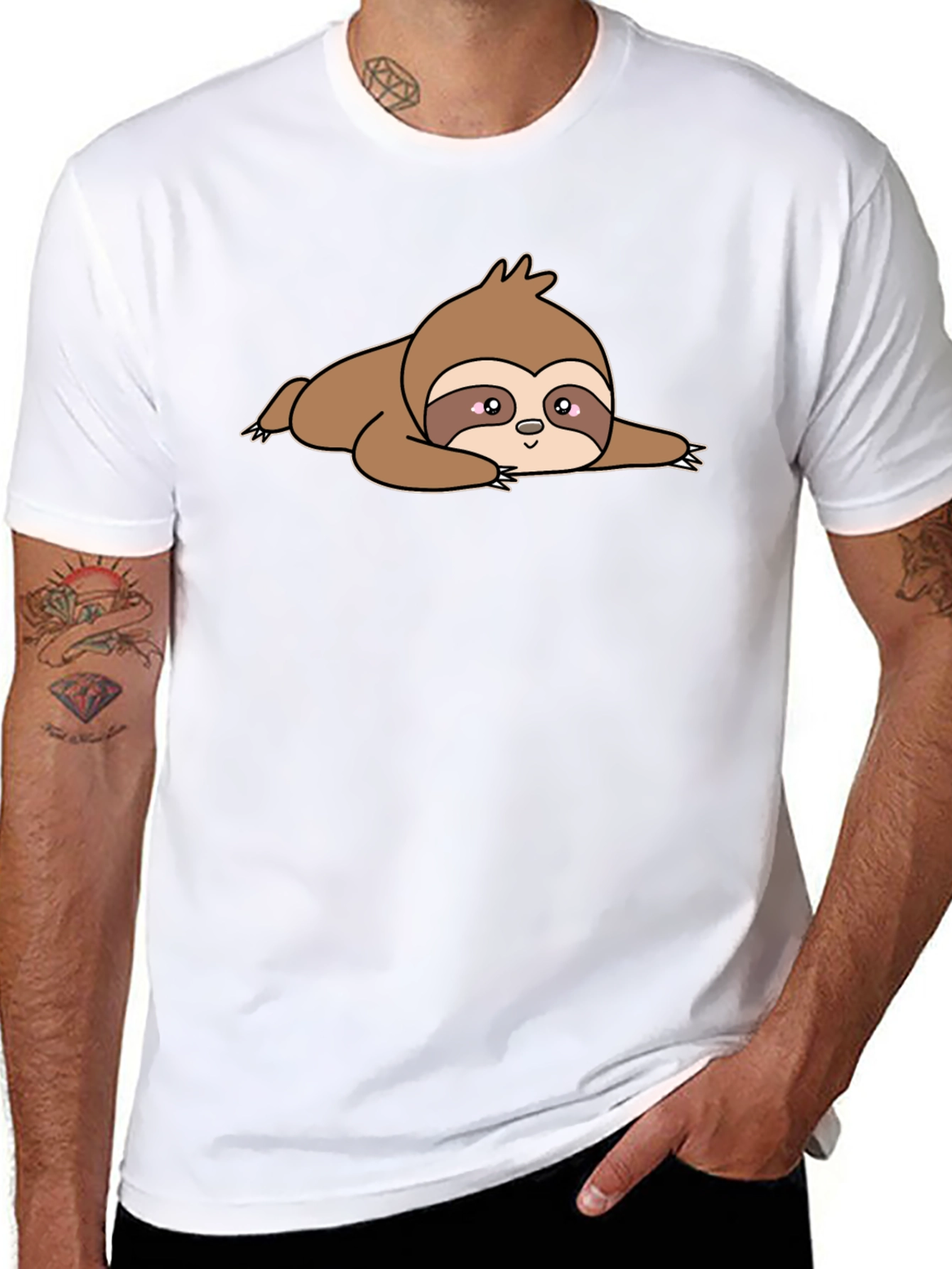 Lazy Sloth Graphic Tee - Comfort & Style