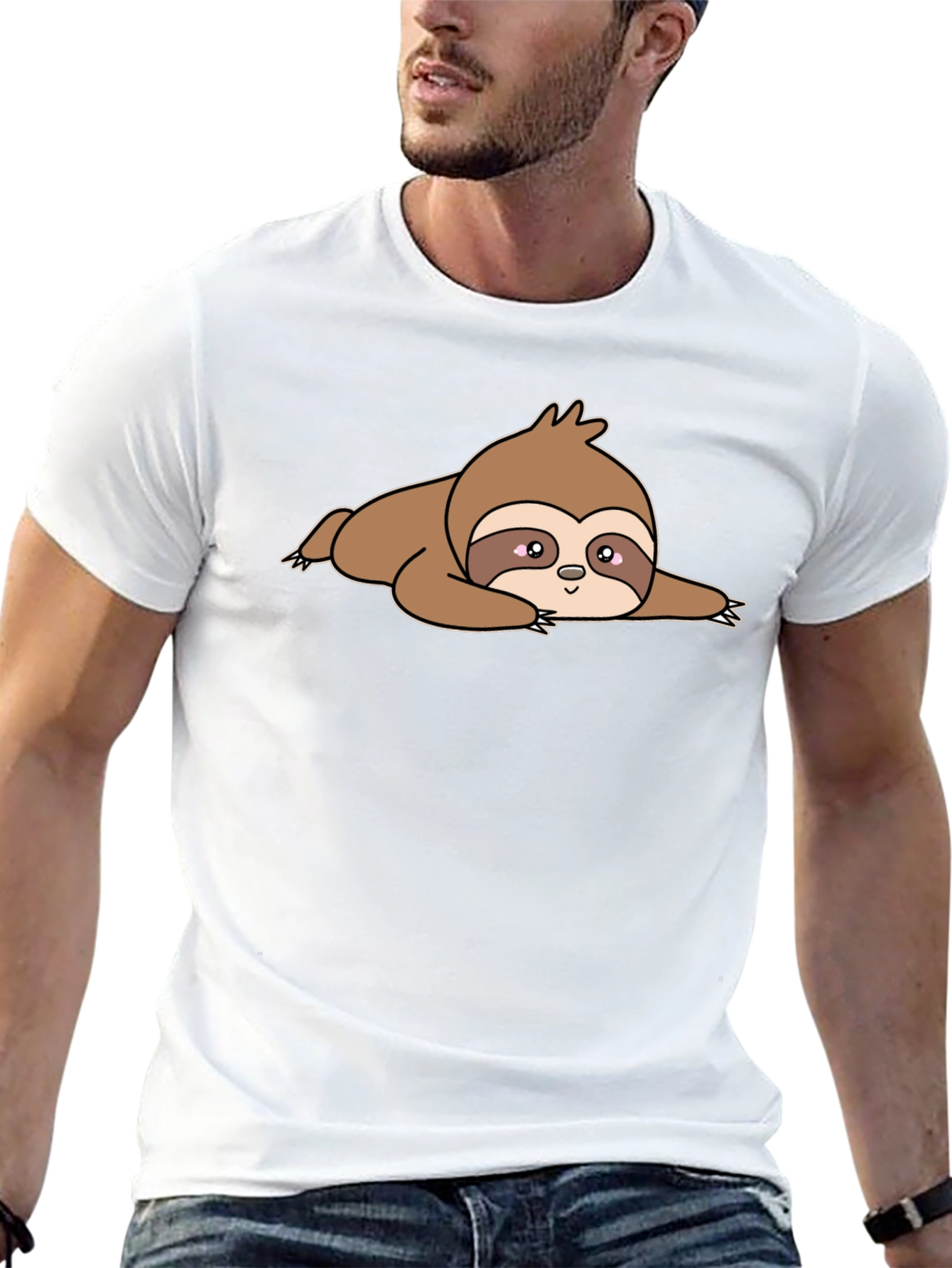 Lazy Sloth Graphic Tee - Comfort & Style