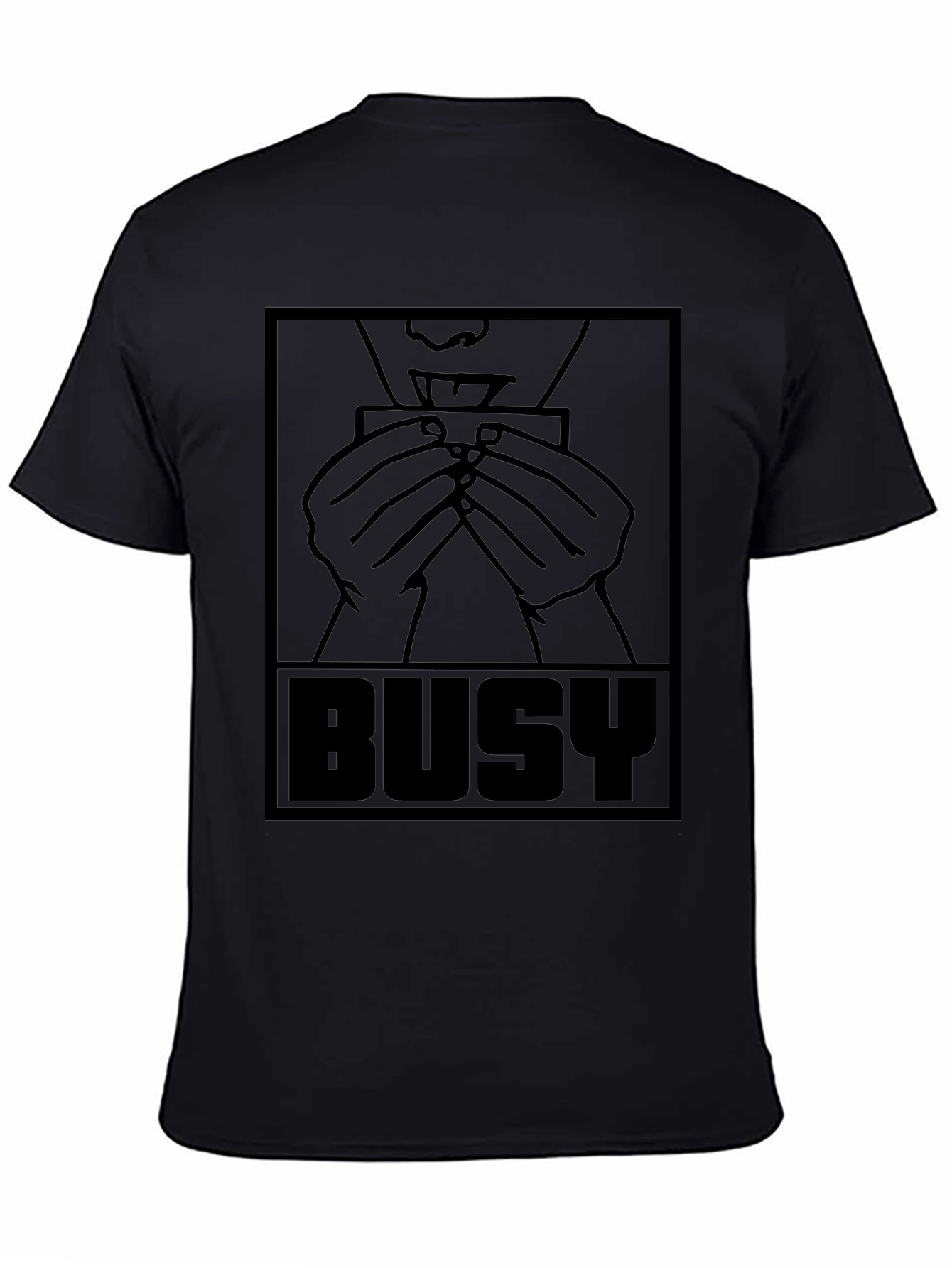 Busy Rolling Graphic T-Shirt - Black