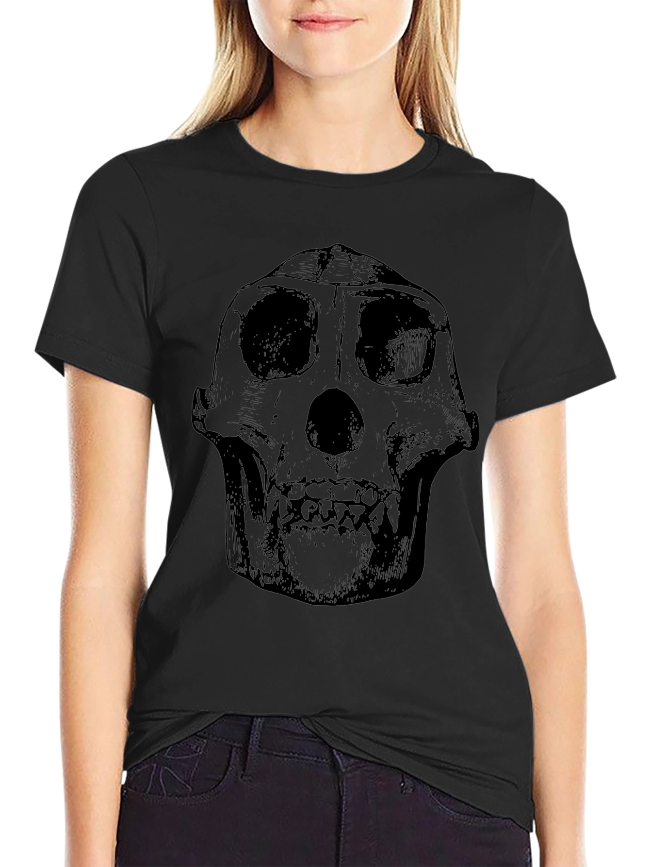 Skull Graphic Tee - Mens Black T-Shirt