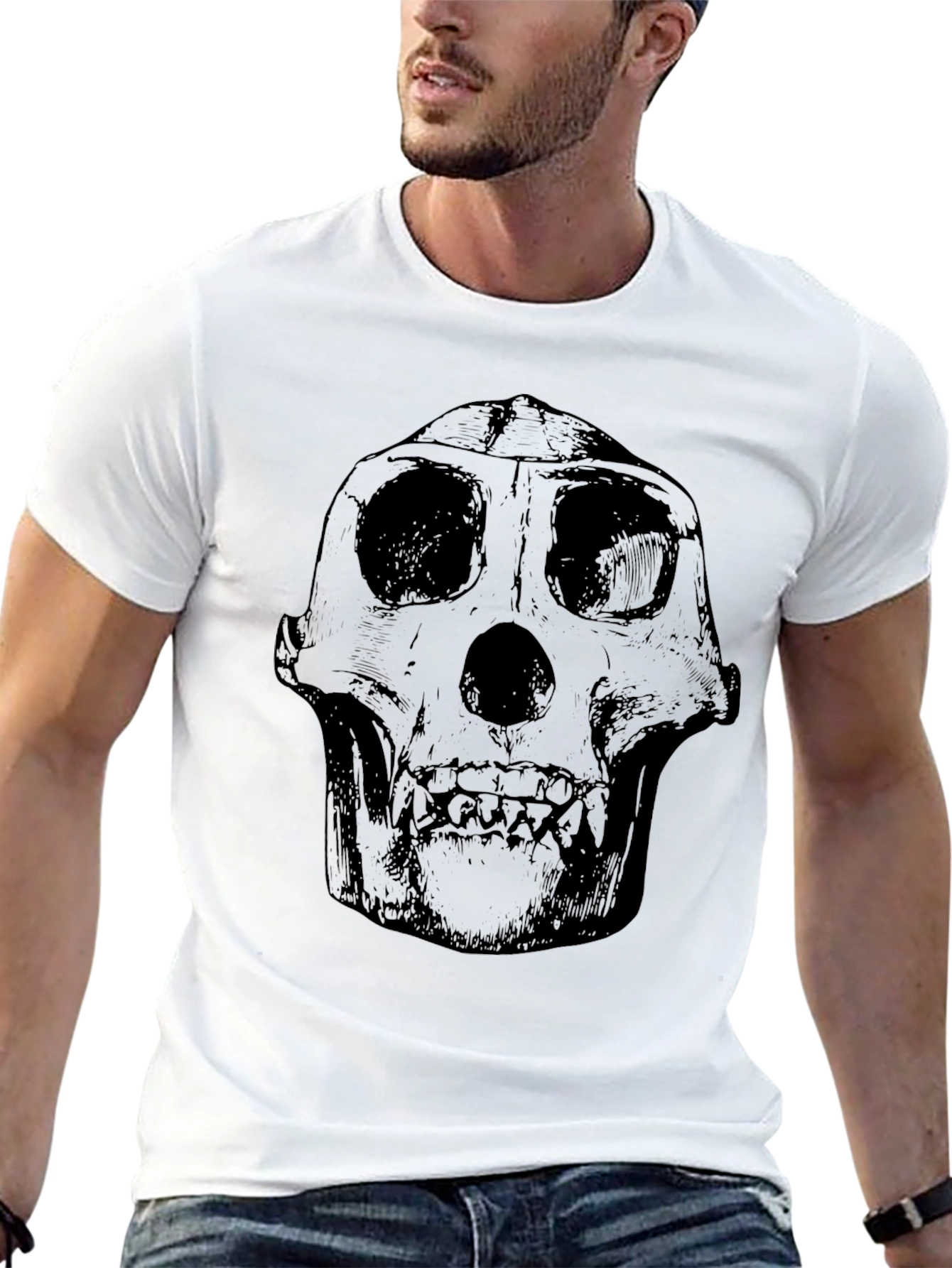Skull Graphic Tee - Mens Black T-Shirt