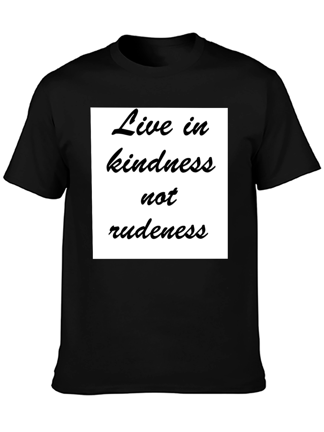 Kindness Graphic T-Shirt - Black