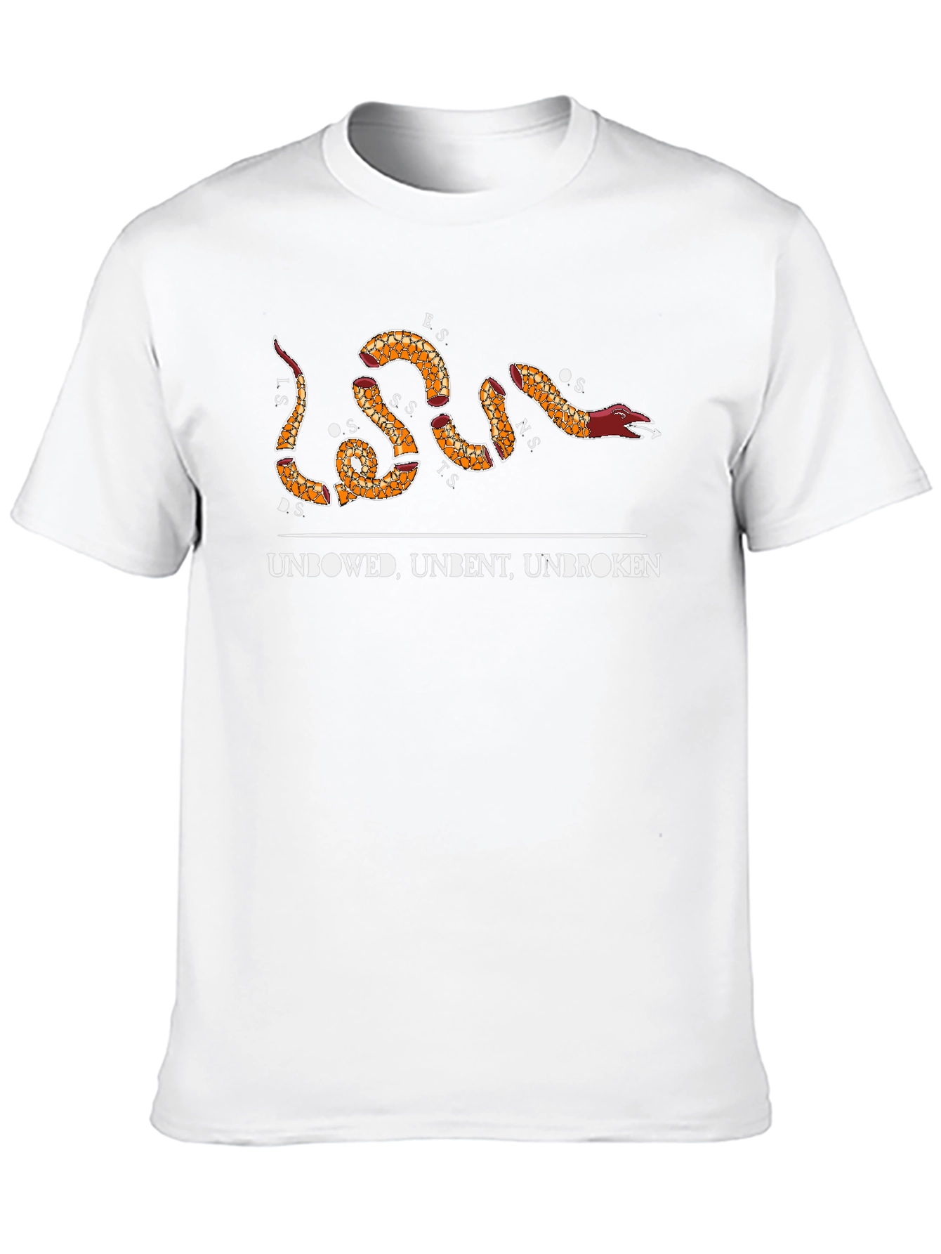 Unbowed Unbent Unbroken Snake Graphic Tee