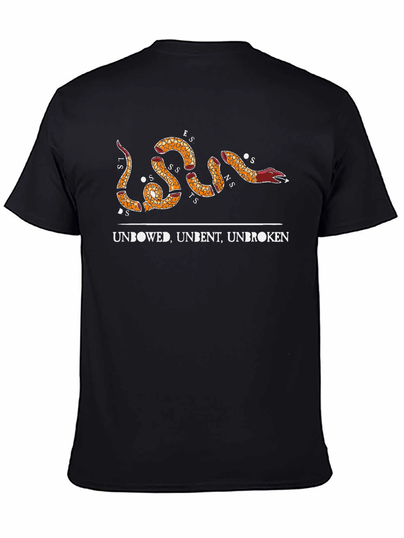 Unbowed Unbent Unbroken Snake Graphic Tee