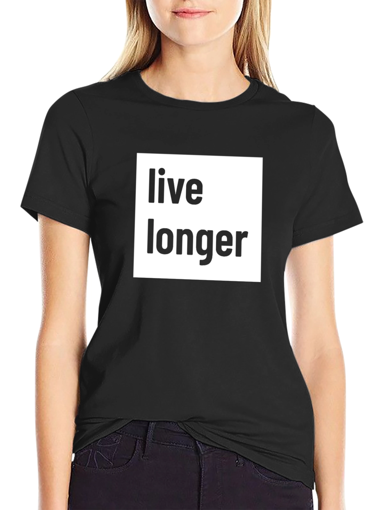 Live Longer Graphic Tee - Black