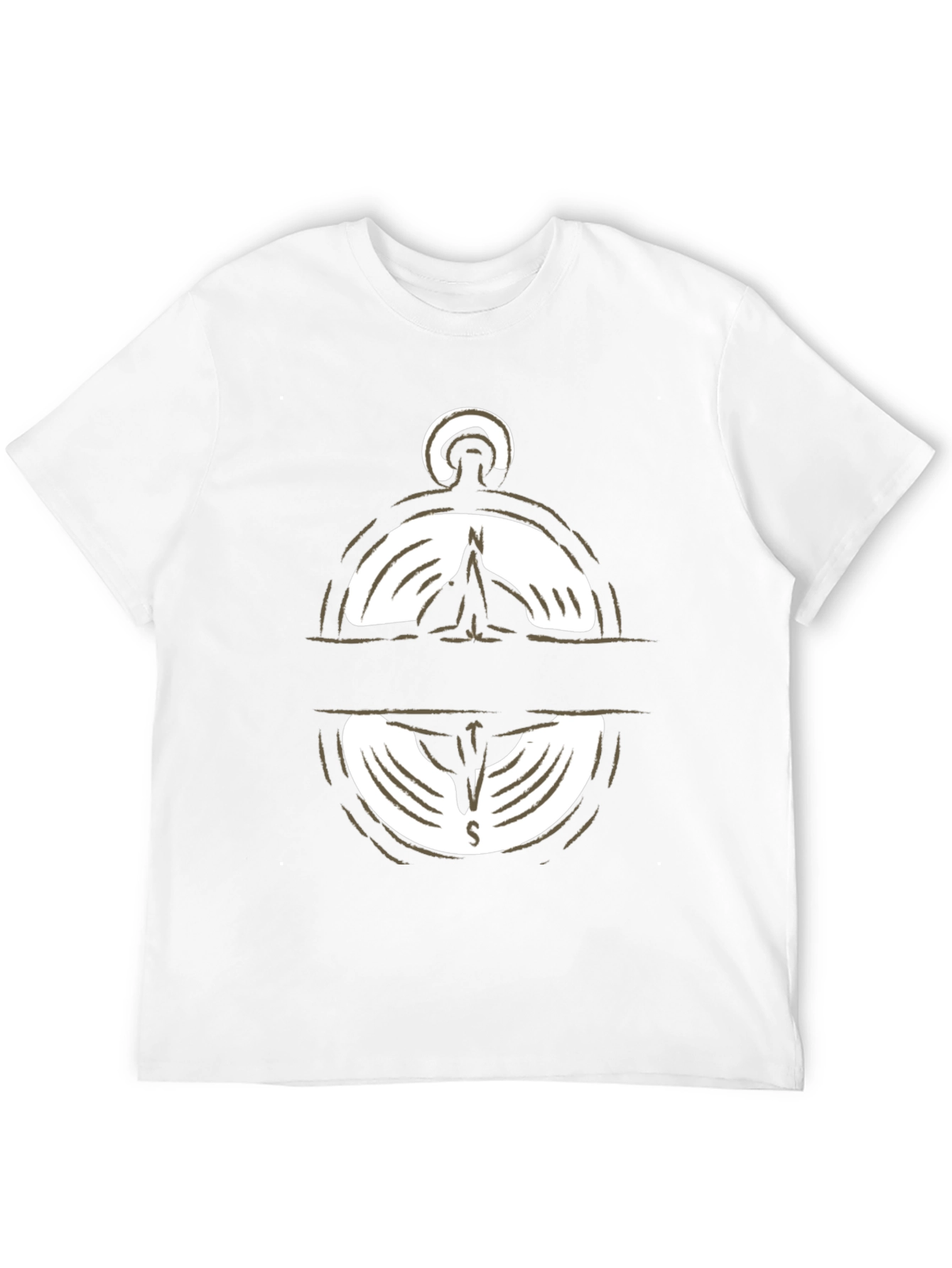 Compass Graphic Print T-Shirt