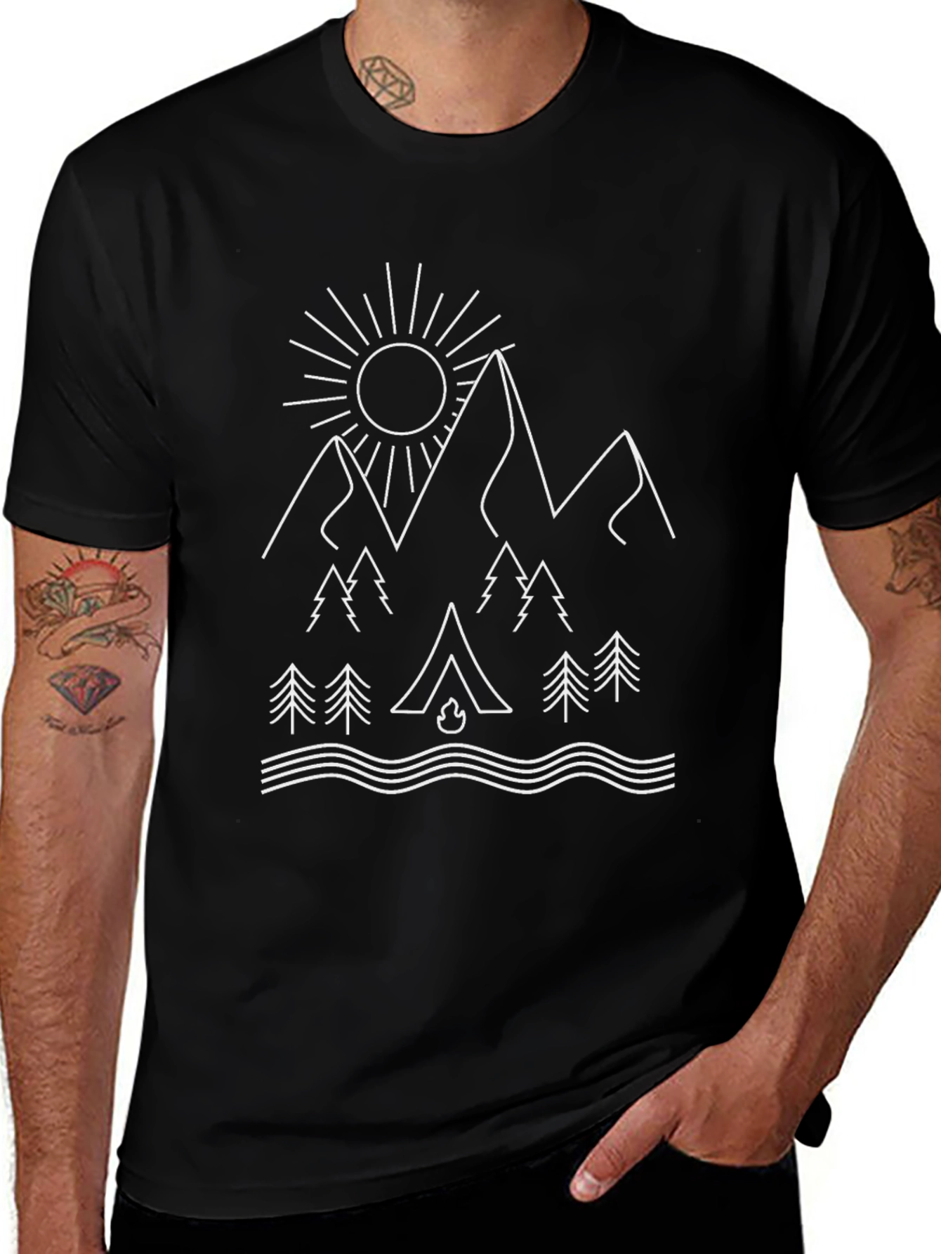 Camping Adventure Graphic T-Shirt