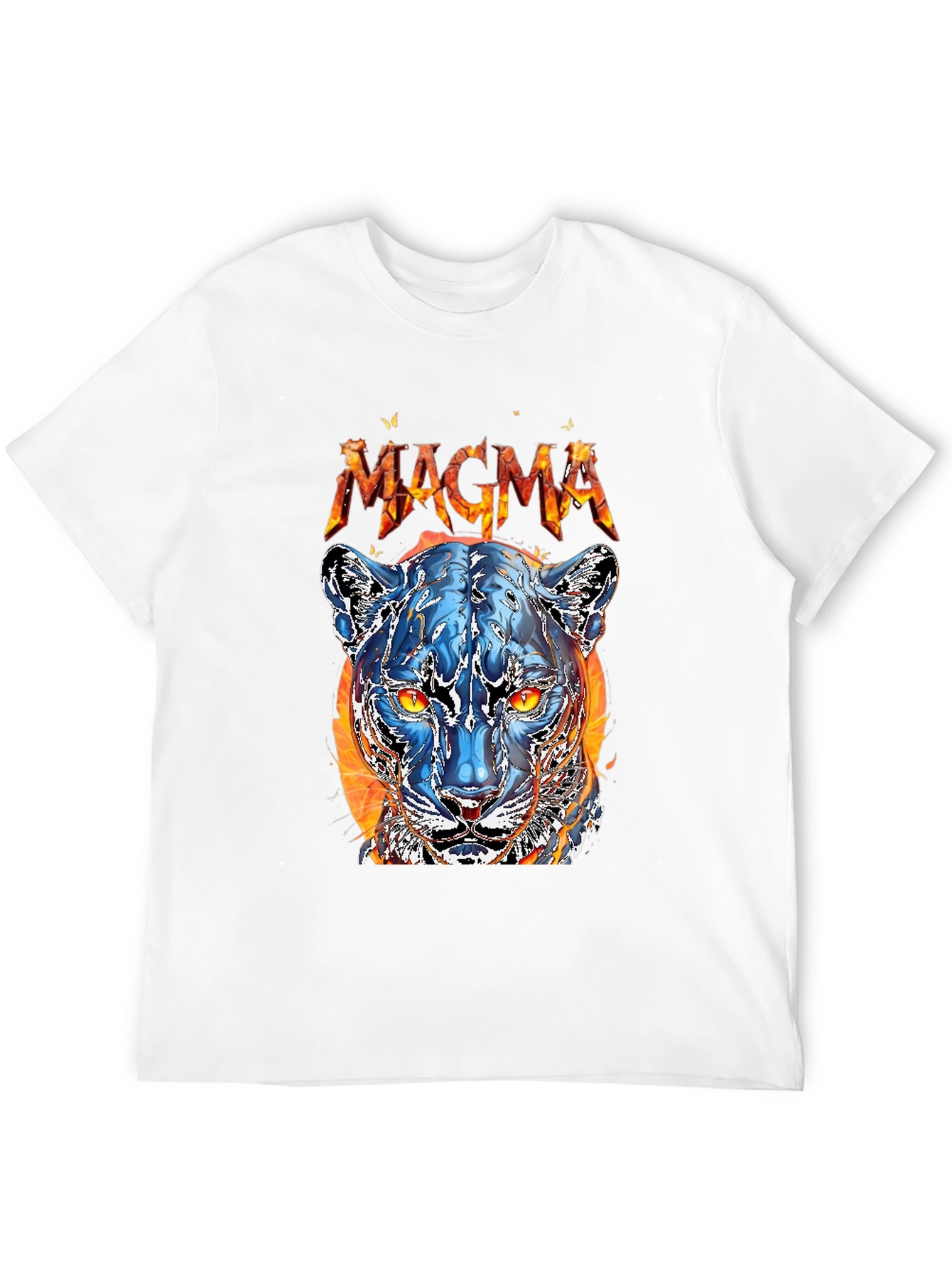 Magma Panther Graphic Tee - Cool Fire Design