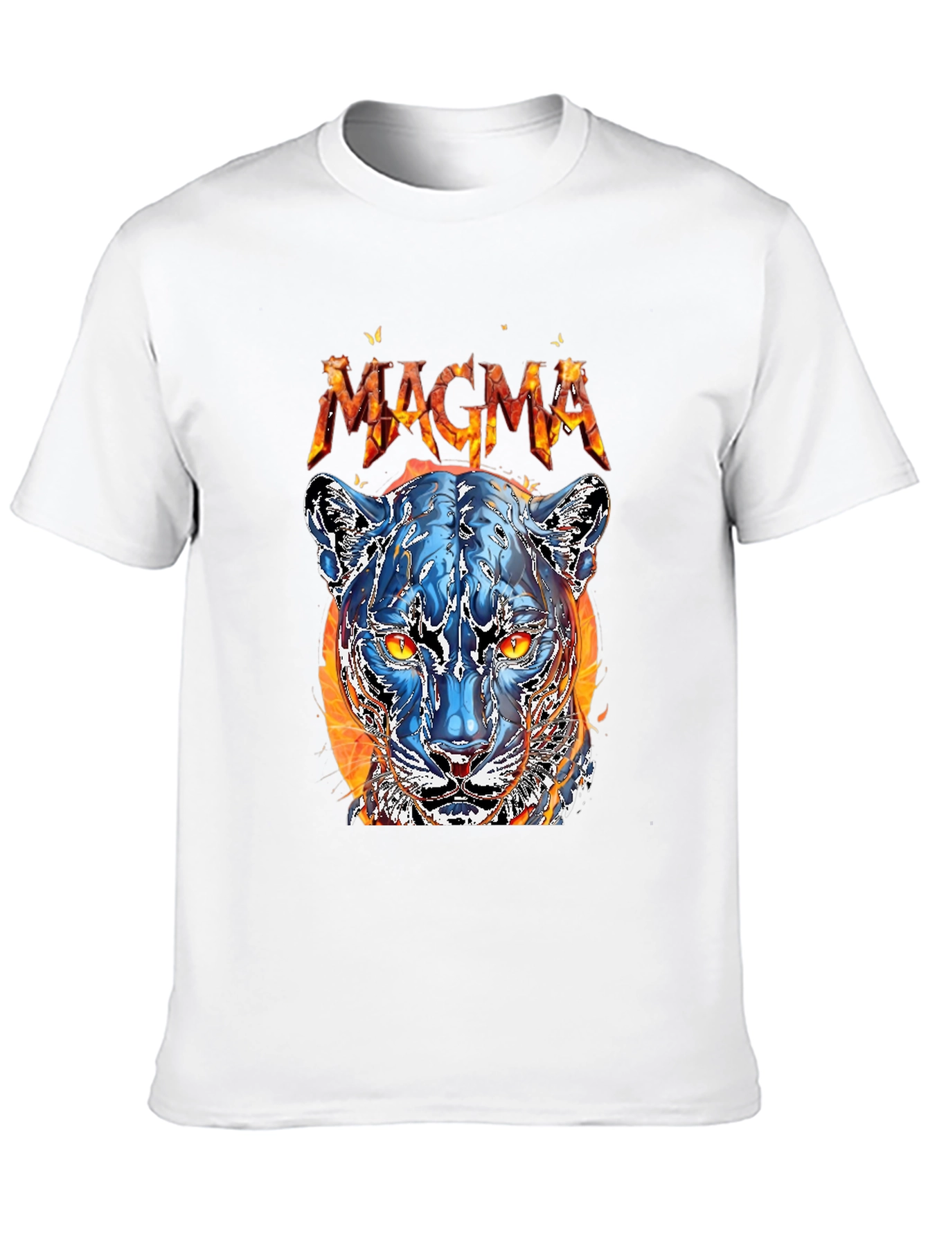 Magma Panther Graphic Tee - Cool Fire Design