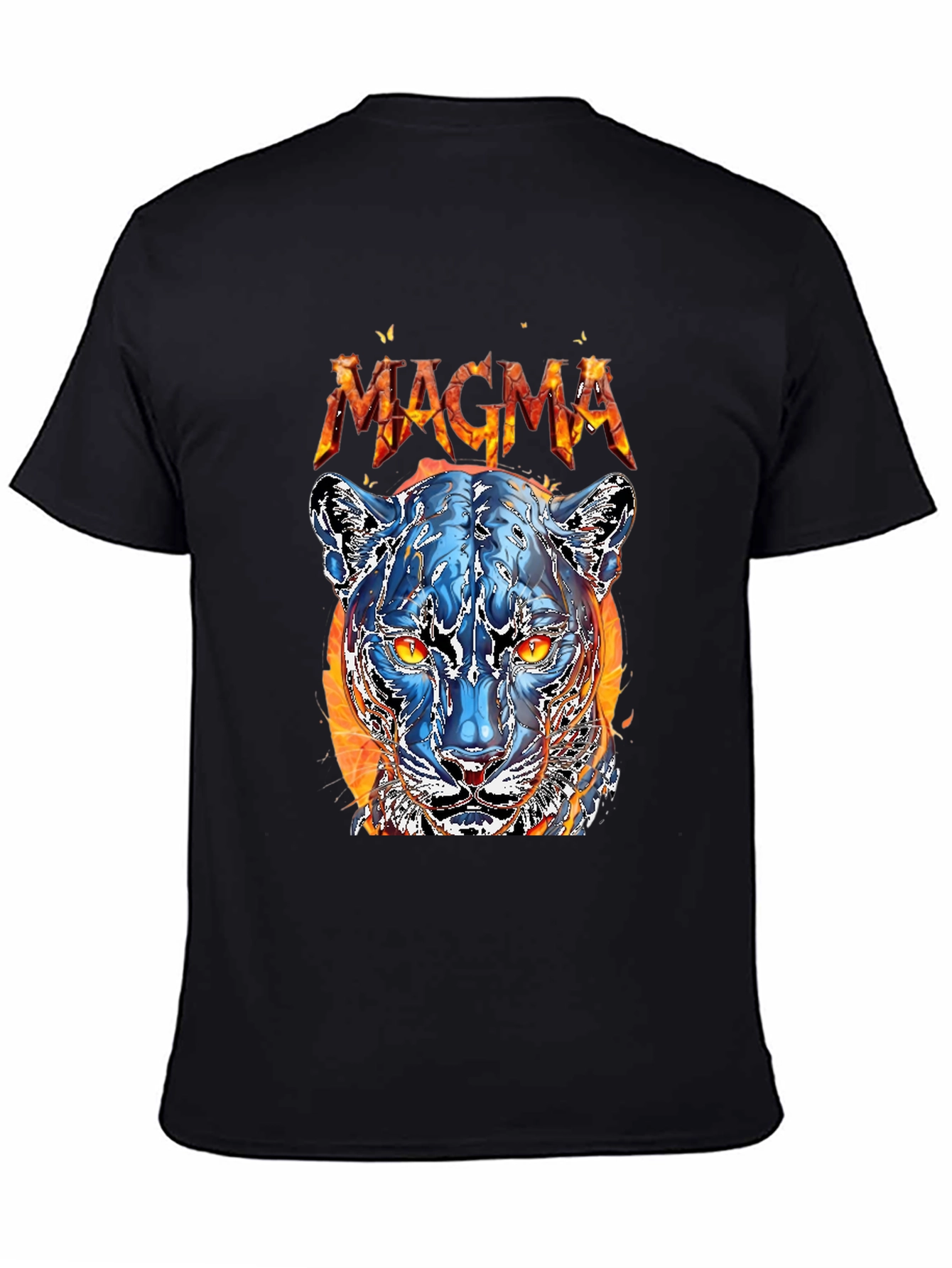 Magma Panther Graphic Tee - Cool Fire Design