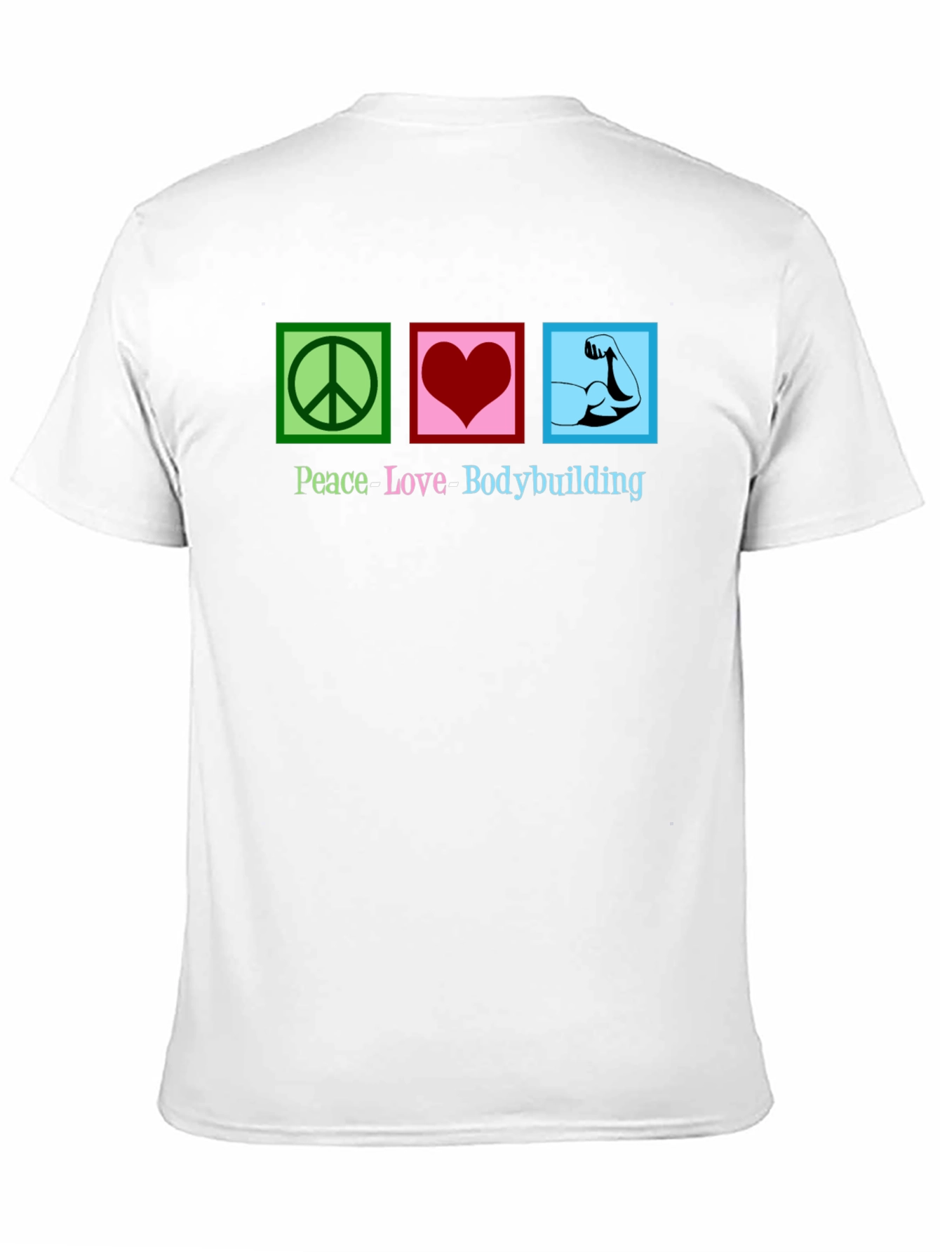 Peace Love Bodybuilding Graphic Tee