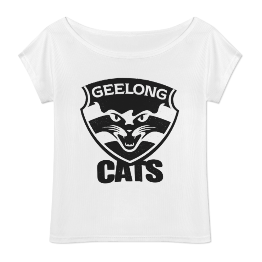 Geelong Cats Vintage Graphic Tee – Retro Sports Fan Shirt for Casual Streetwear Style(z414)