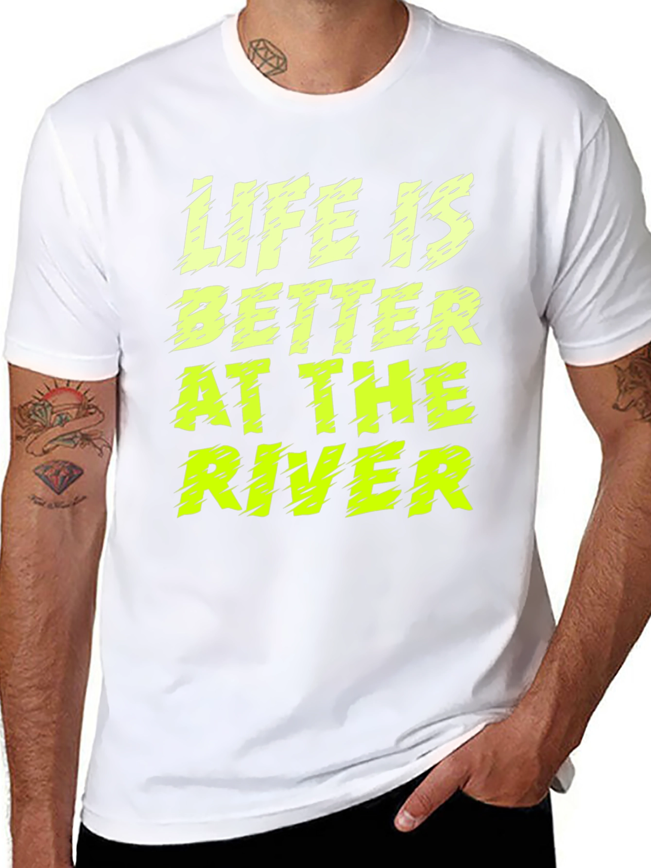 Life Is Better At The River Graphic T-Shirt