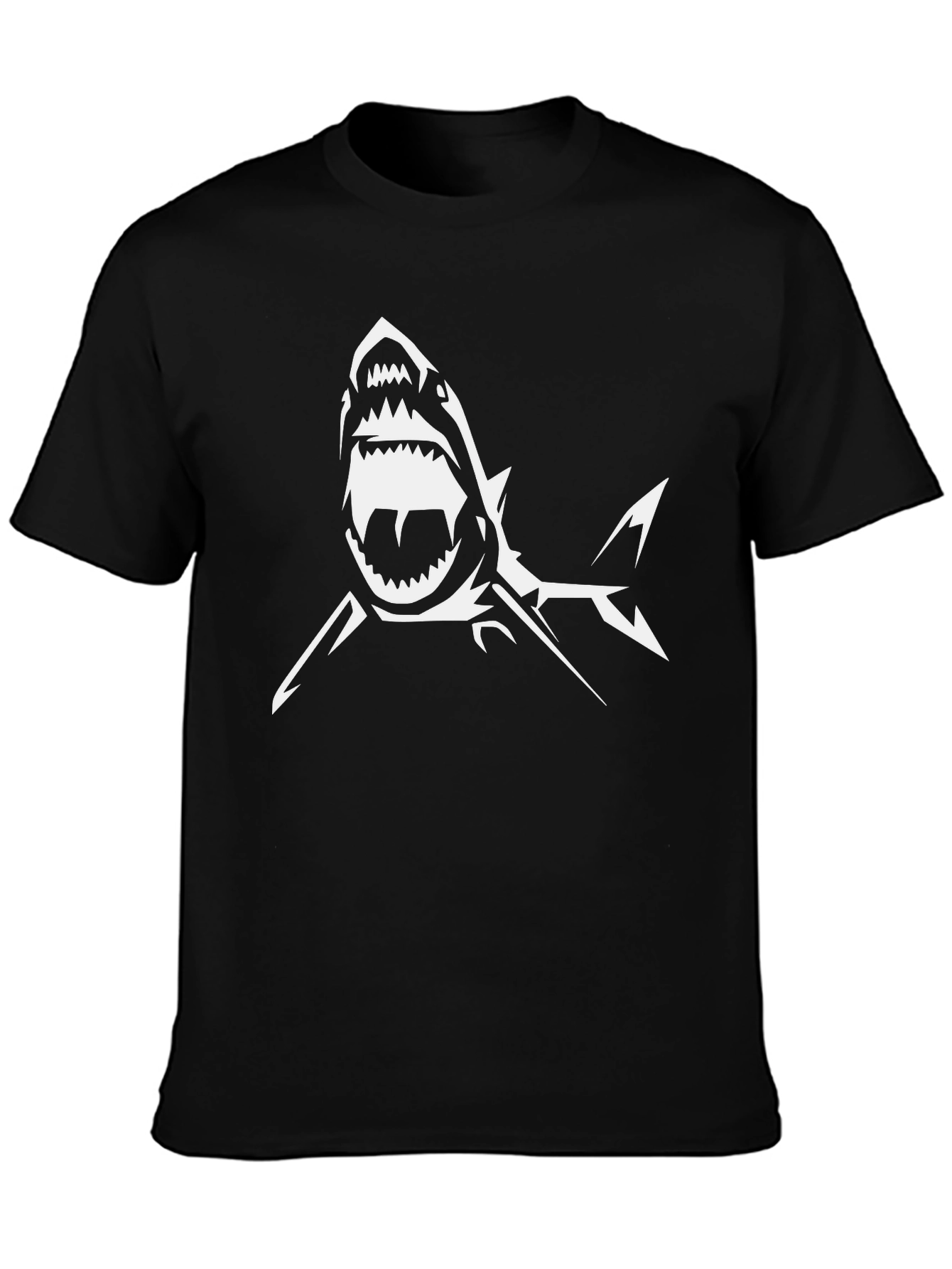 Shark Graphic Black T-Shirt