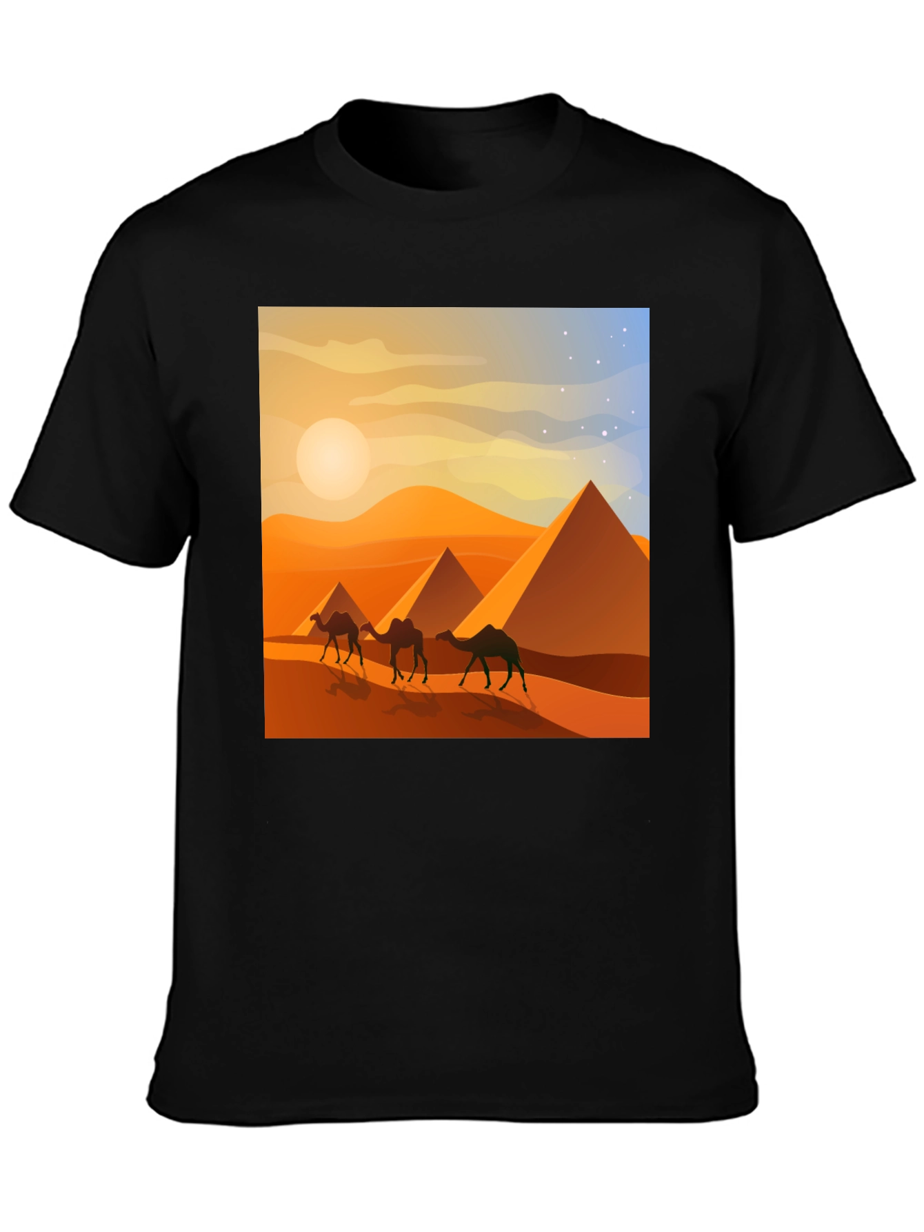 Egyptian Pyramids Camel T-Shirt