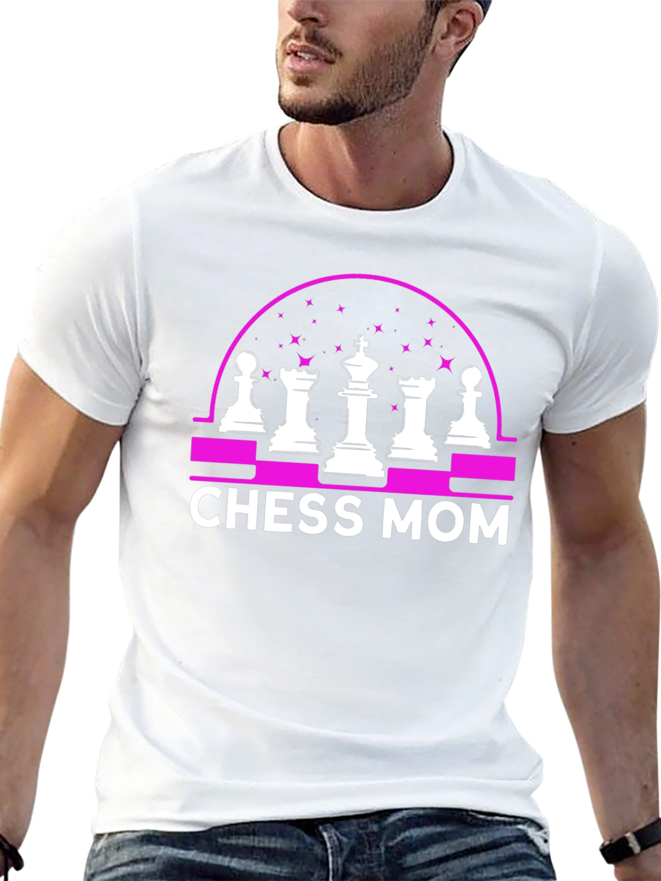 Chess Mom Graphic T-Shirt - Black