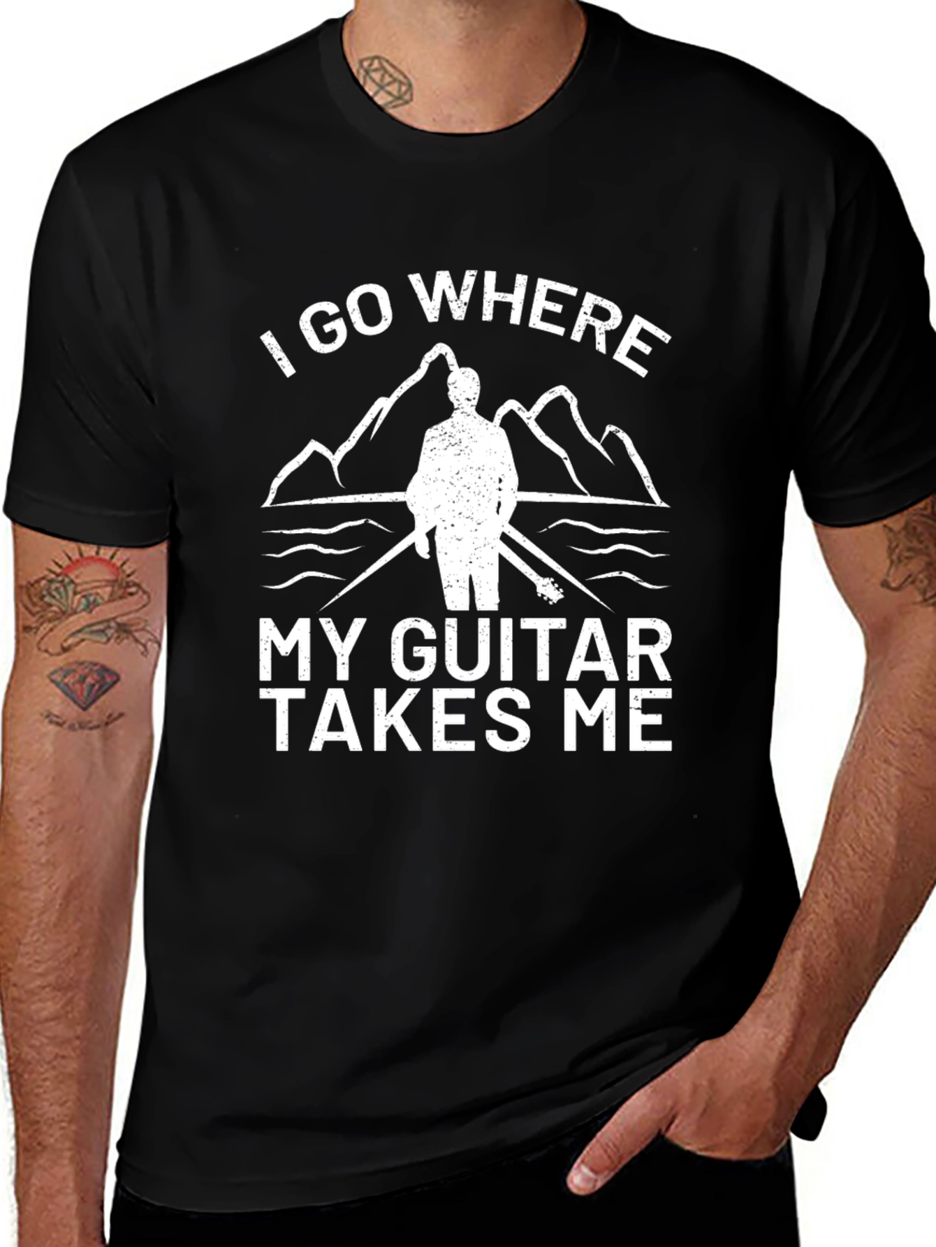 I Go Where My Guitar Takes Me T-Shirt