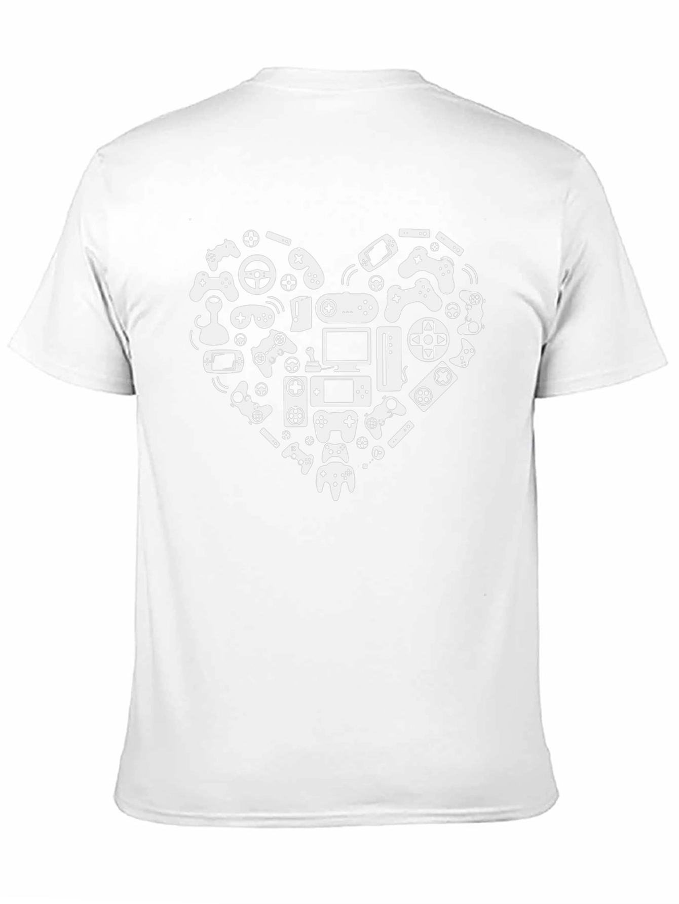 Gamer Heart Graphic T-Shirt - Black Cotton Tee